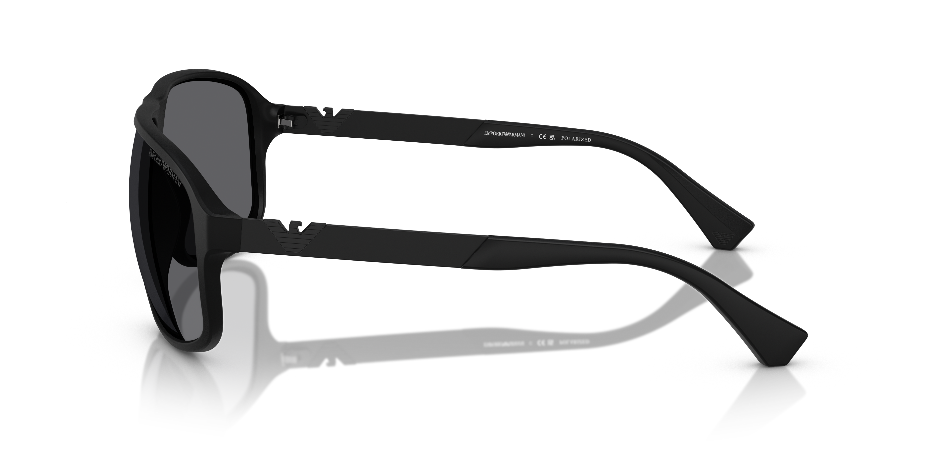 Occhiali da sole Emporio Armani EA4029 5001T3 Nero opaco Polarizzato