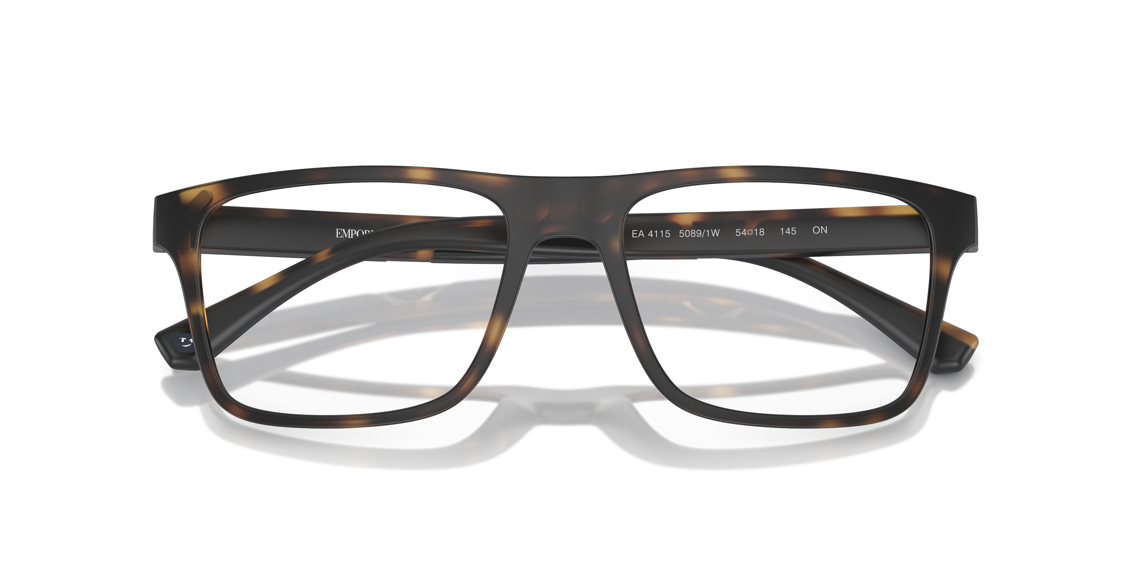 Occhiali da vista con clip-on Emporio Armani EA4115 50891W Havana opaco