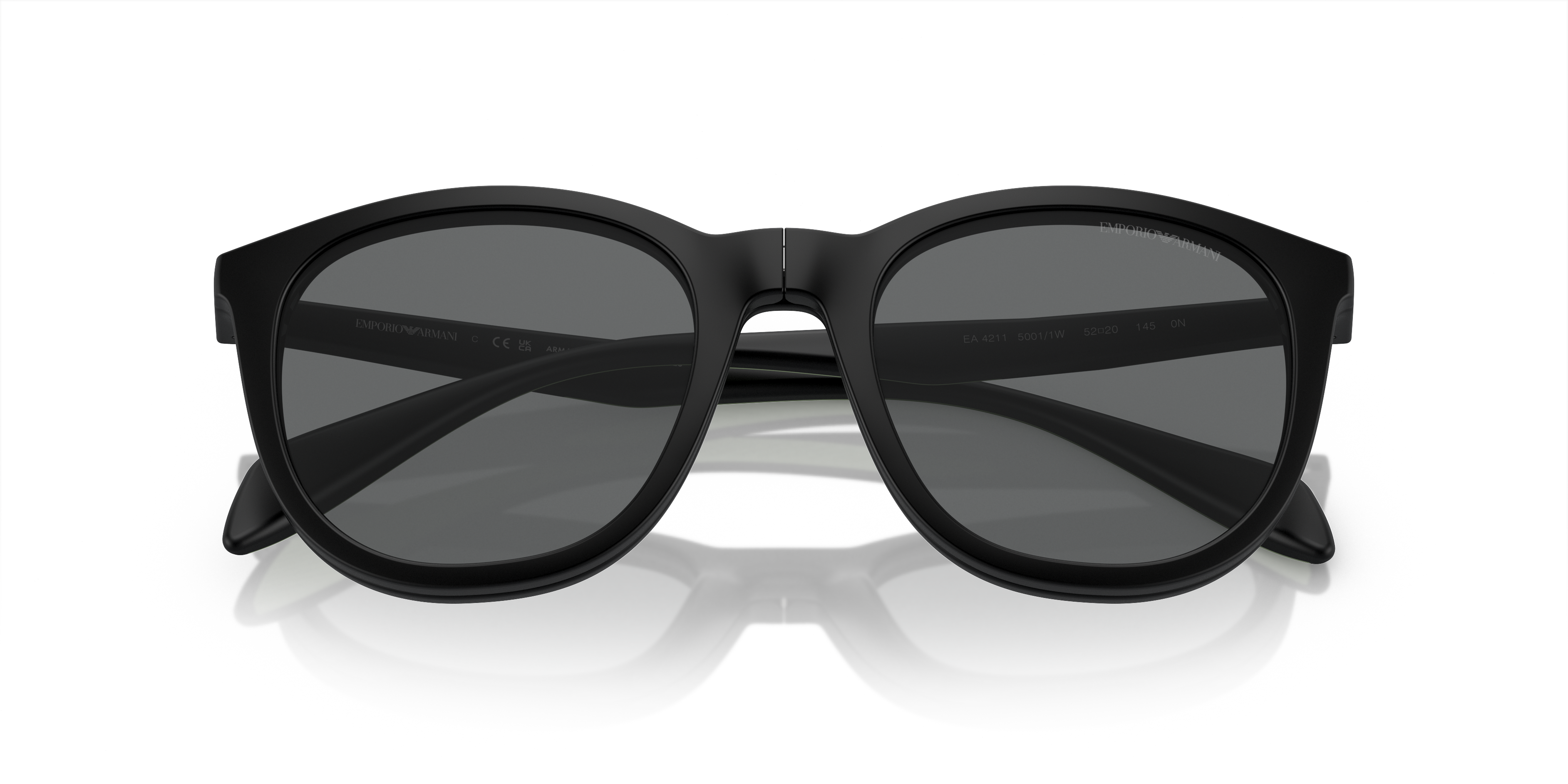 Occhiali da vista con clip-on Emporio Armani EA4211 50011W Nero opaco