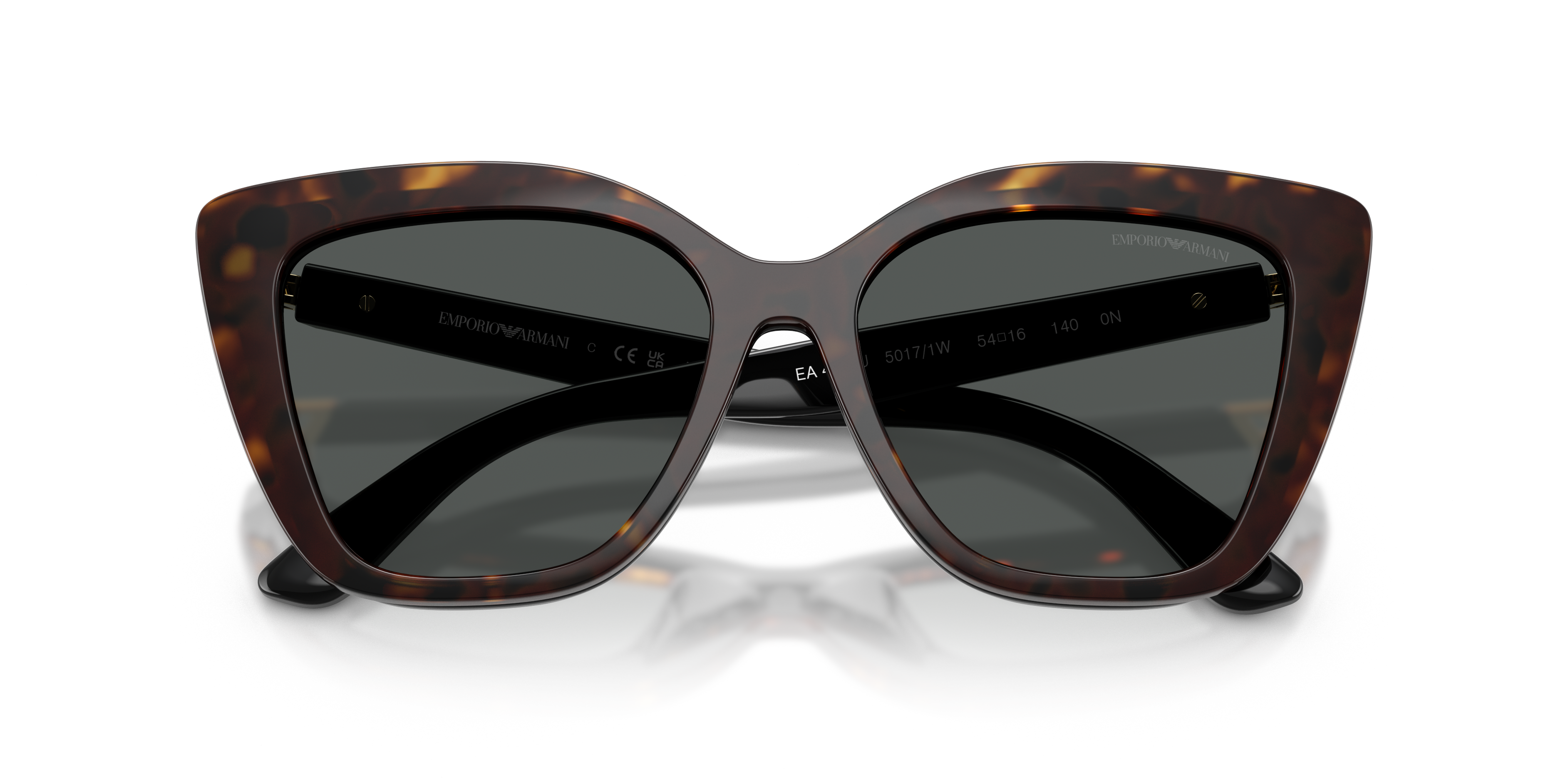 Occhiali da vista con clip-on Emporio Armani EA4254U 50171W Nero lucido