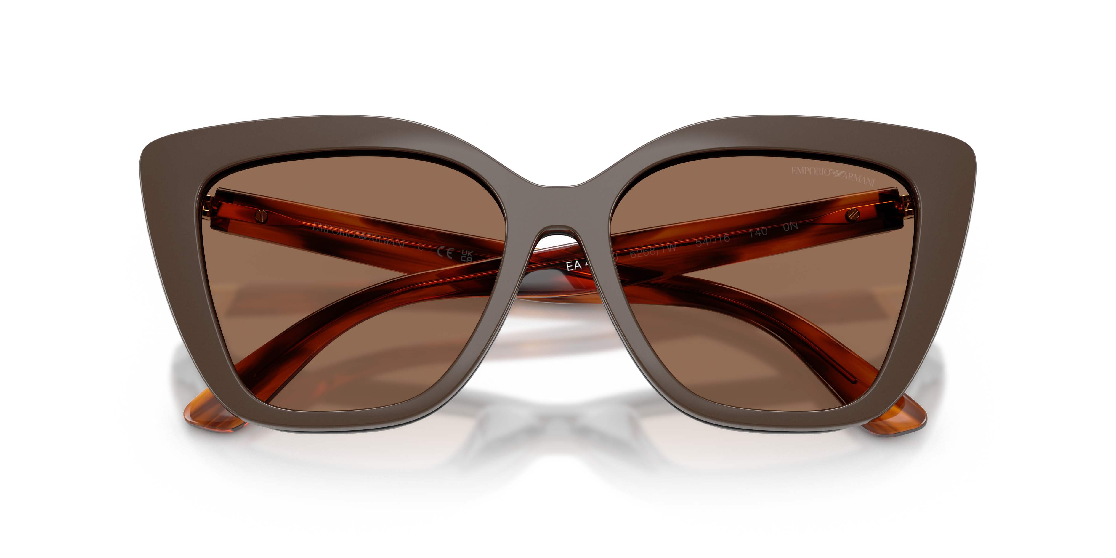 Occhiali da vista con clip-on Emporio Armani EA4254U 62681W Nero lucido