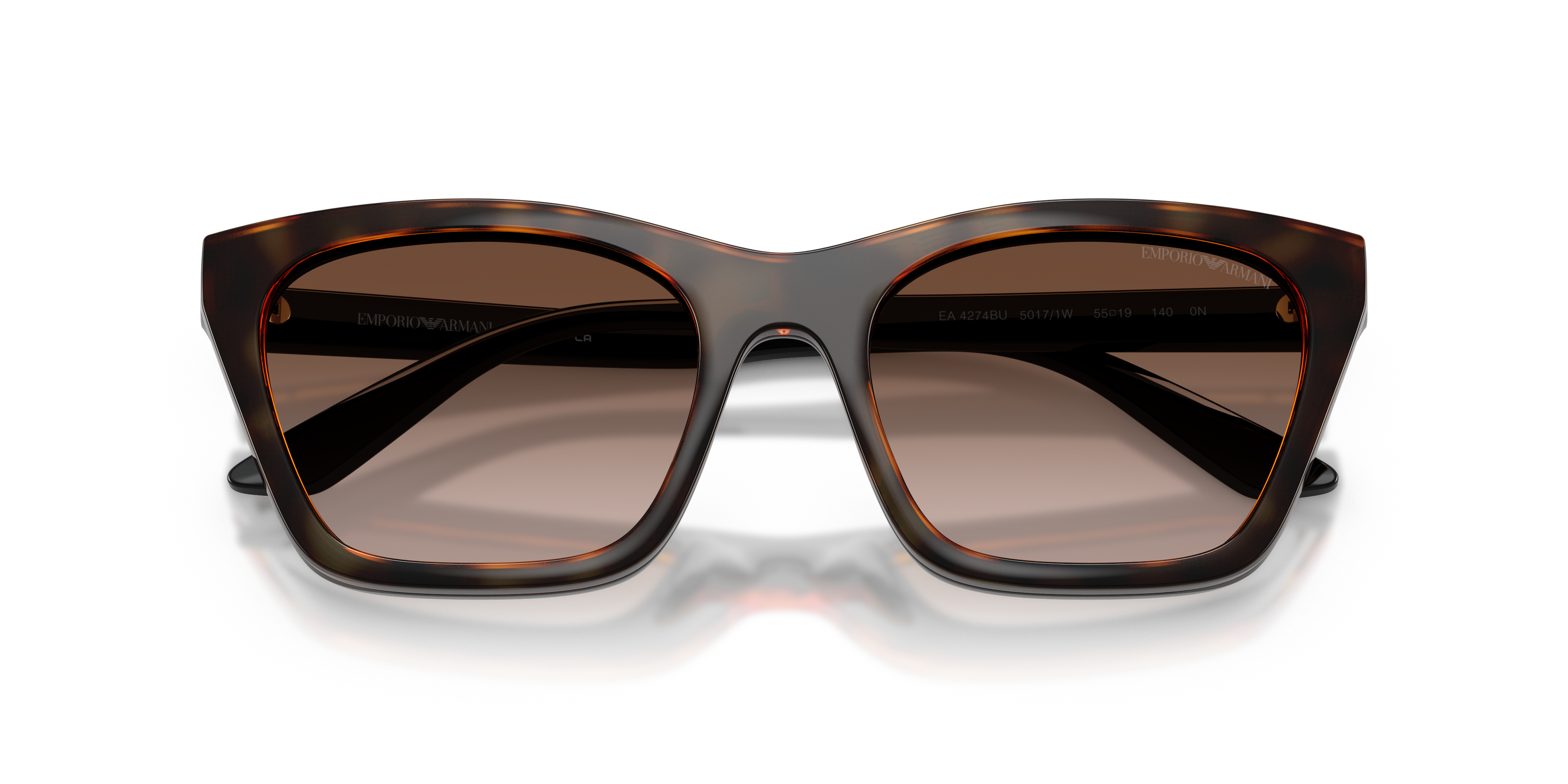 Occhiali da vista con clip-on Emporio Armani EA4274BU 50171W Nero lucido