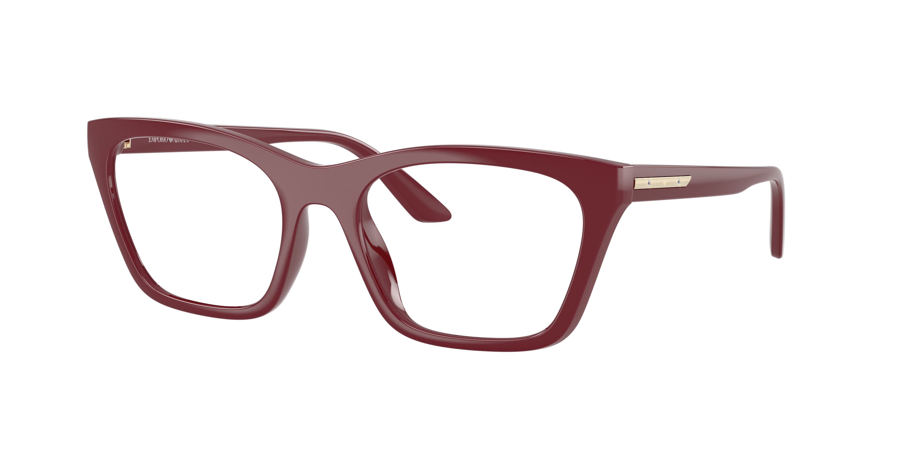 Occhiali da vista con clip-on Emporio Armani EA4274BU 52611W Bordeaux lucido