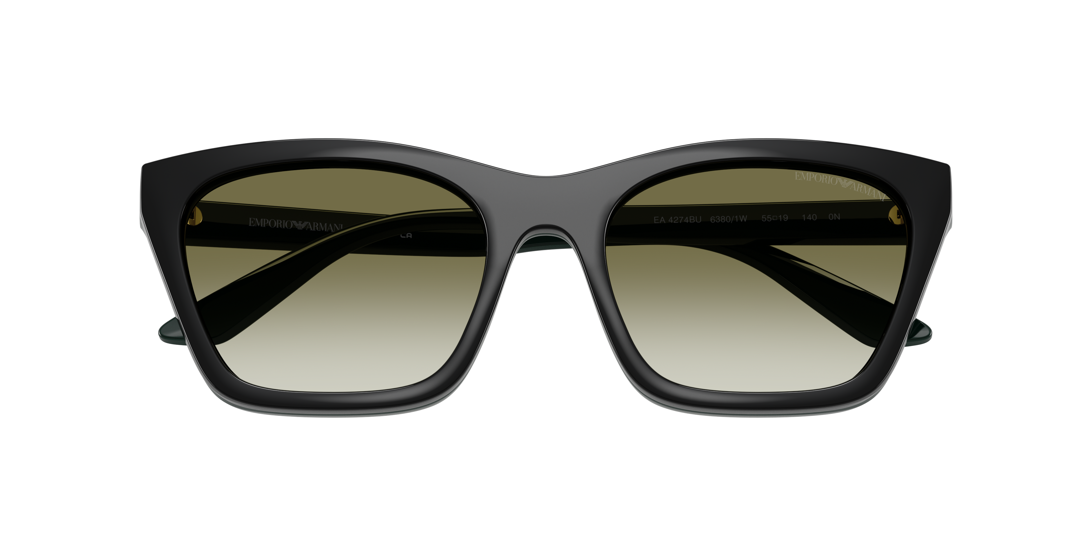 Occhiali da vista con clip-on Emporio Armani EA4274BU 63801W Verde scuro lucido