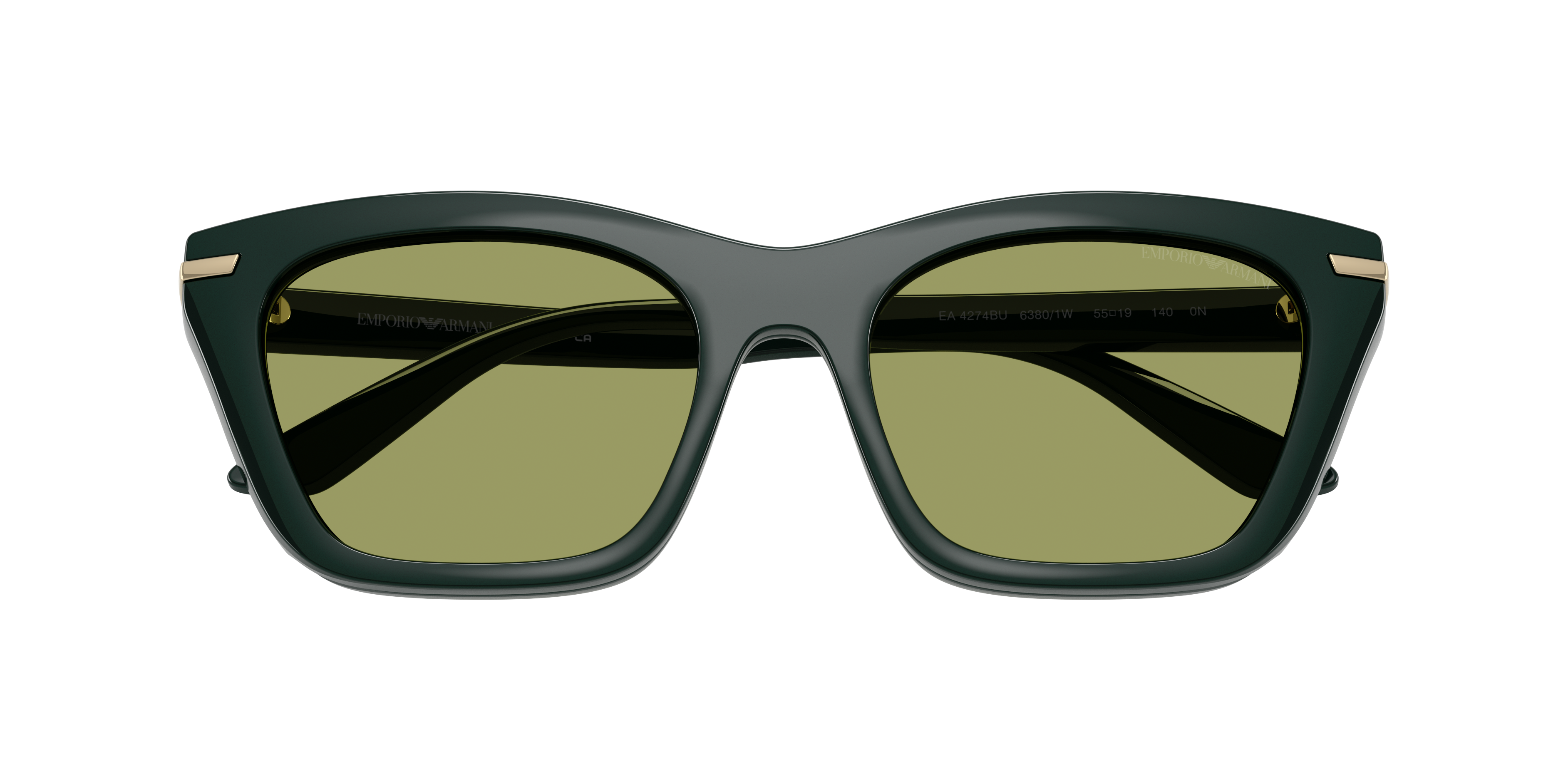 Occhiali da vista con clip-on Emporio Armani EA4274BU 63801W Verde scuro lucido