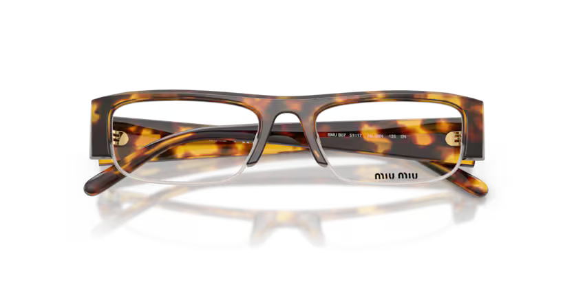 Occhiali da sole da donna Miu Miu MU B07S 14L08N Havana miele