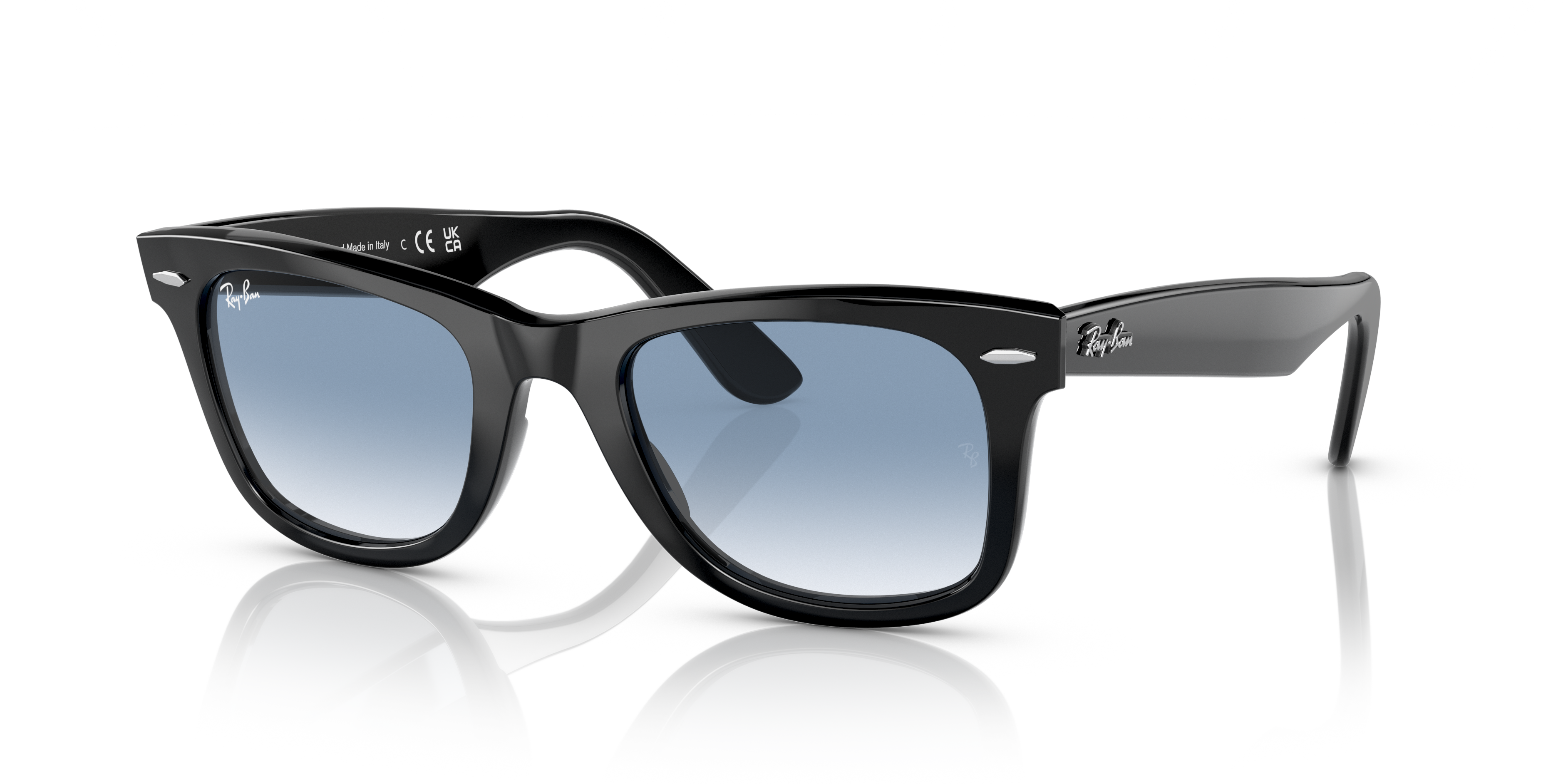 Occhiali da sole unisex Ray-Ban RB2140F Wayfarer 901/3F Nero