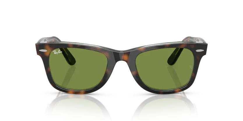 Occhiali da sole Ray-Ban RB2140 Wayfarer 14134E Havana scuro su multicolor