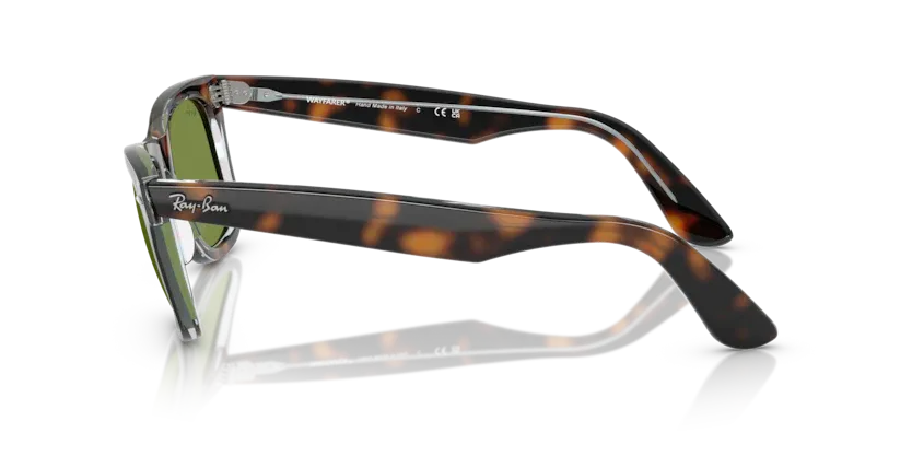 Occhiali da sole Ray-Ban RB2140 Wayfarer 14134E Havana scuro su multicolor