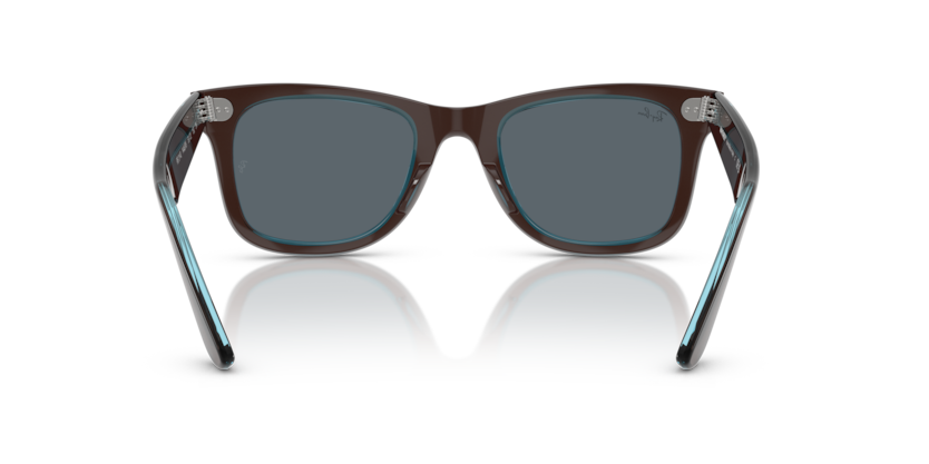 Occhiali da sole Ray-Ban RB2140 - Wayfarer 1446R5 - Marrone su blu trasparente