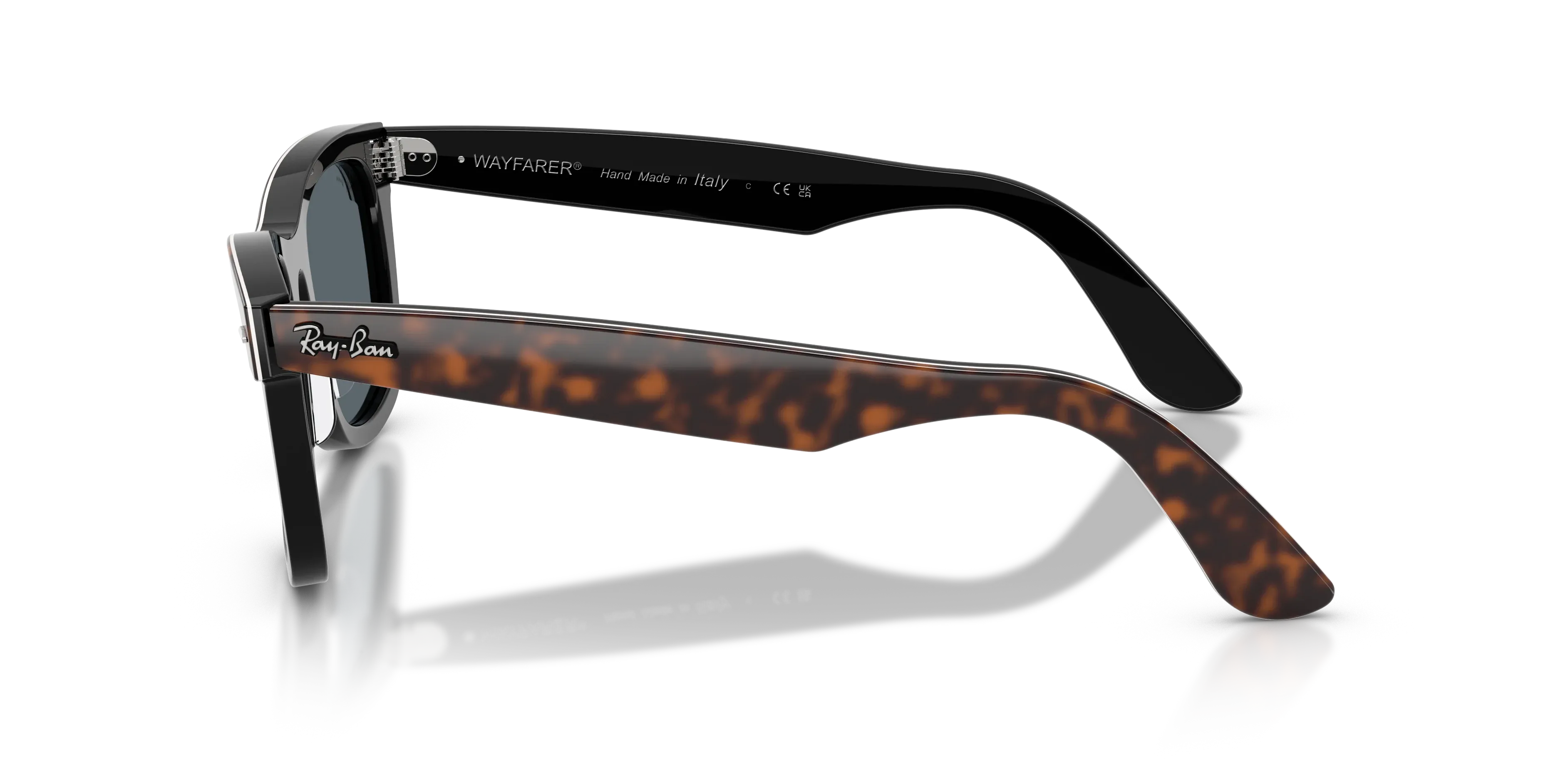 Ray-Ban RB2240 Wayfarer 1441R5 Havana on black sunglasses