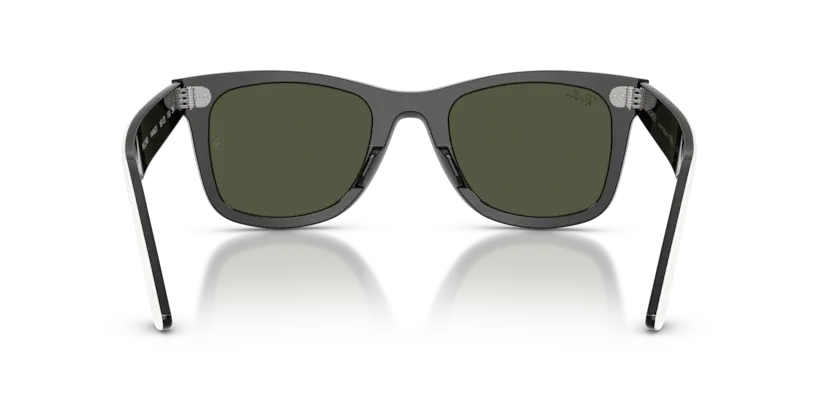 Ray-Ban RB2240 Wayfarer 144431 White on Black Sunglasses