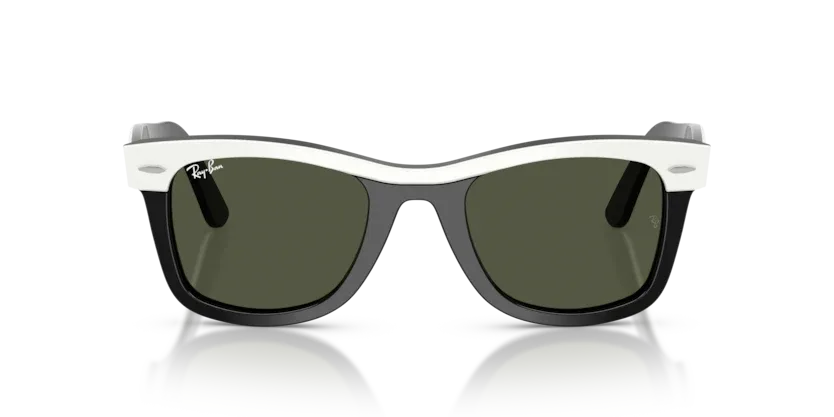 Ray-Ban RB2240 Wayfarer 144431 White on Black Sunglasses