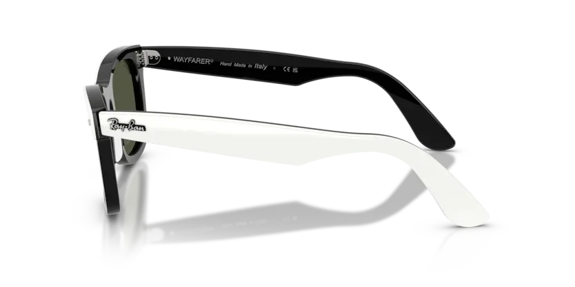 Ray-Ban RB2240 Wayfarer 144431 White on Black Sunglasses