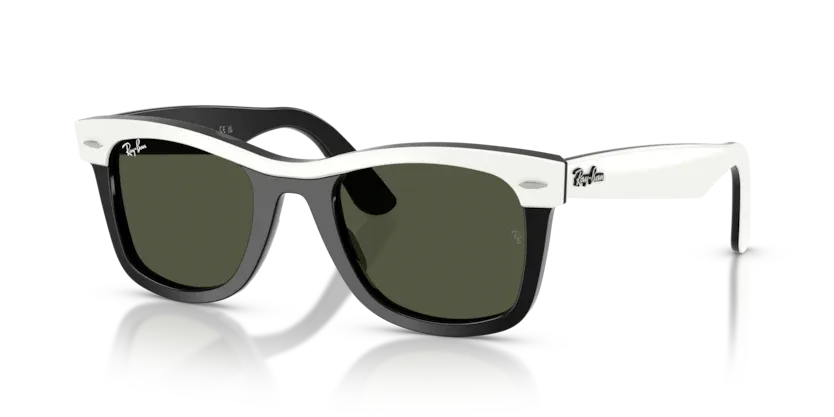 Ray-Ban RB2240 Wayfarer 144431 White on Black Sunglasses