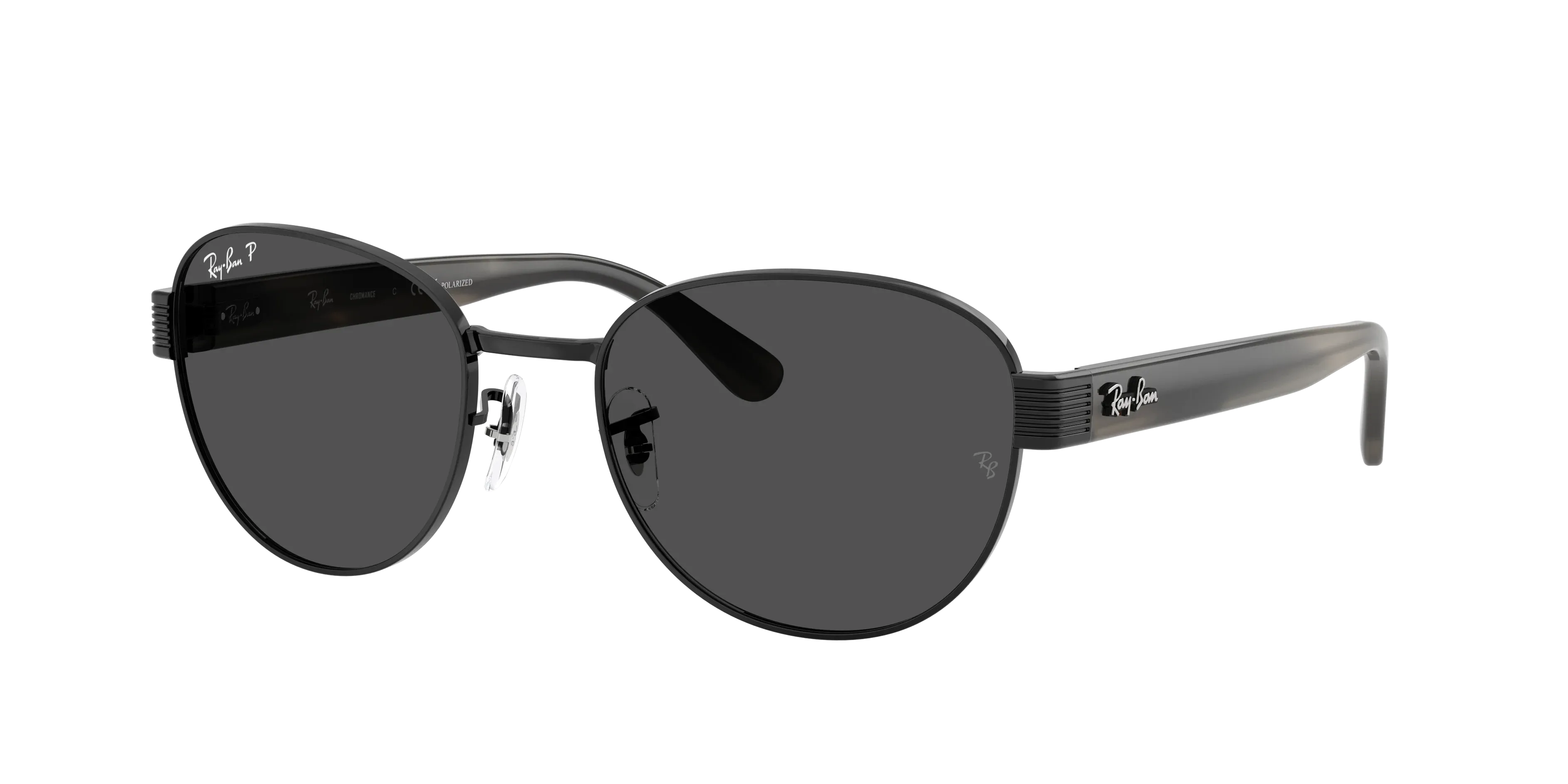 Ray-Ban RB3766CH 002/K8 Black Polarized Sunglasses