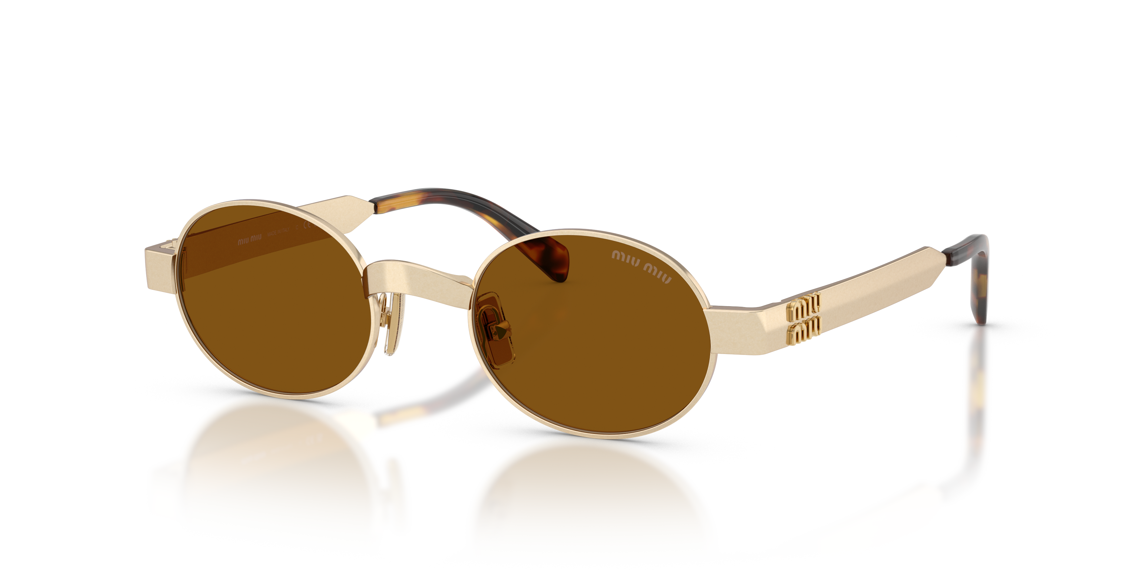 Miu Miu MU B51S 22M20V Old gold sunglasses
