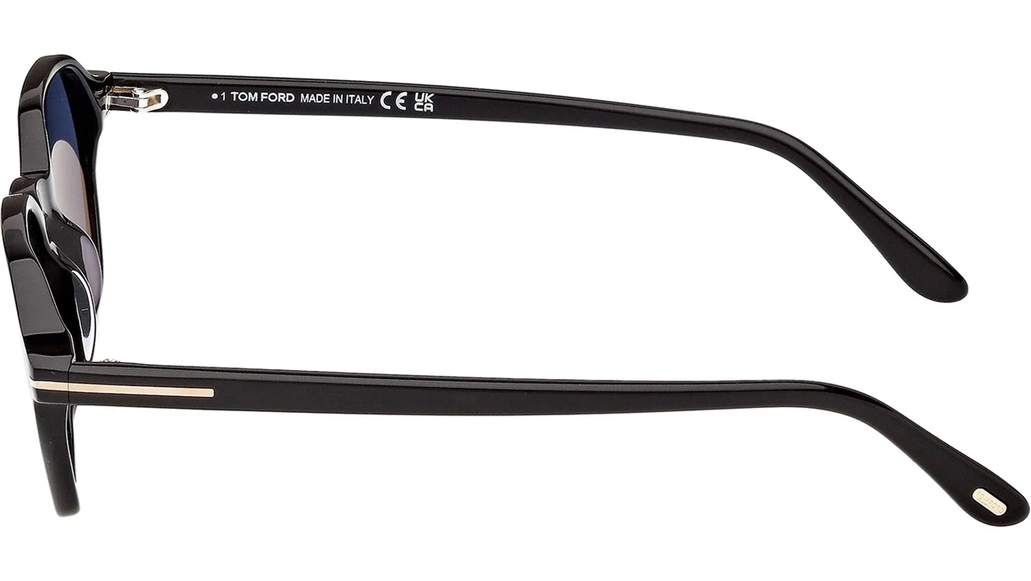 Occhiali da sole da uomo Tom Ford FT1301 Joey-02 01V Nero Lucido