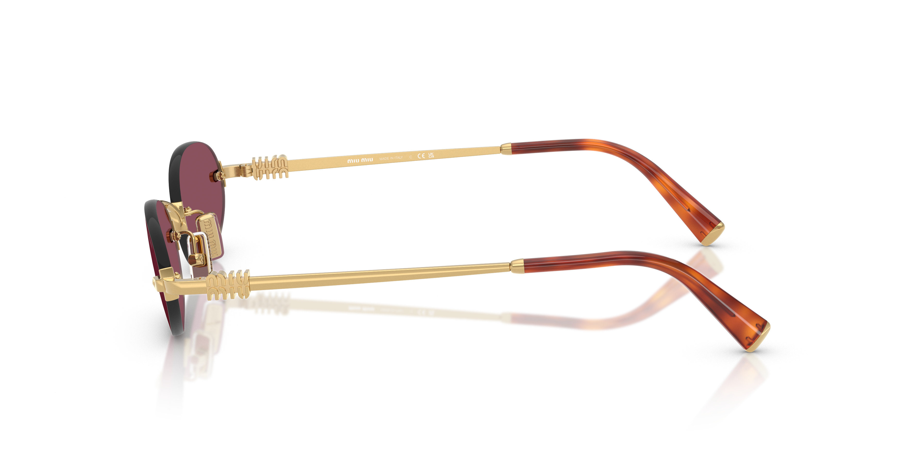 Occhiali da sole Miu Miu MU A54S 5AK20Y Oro