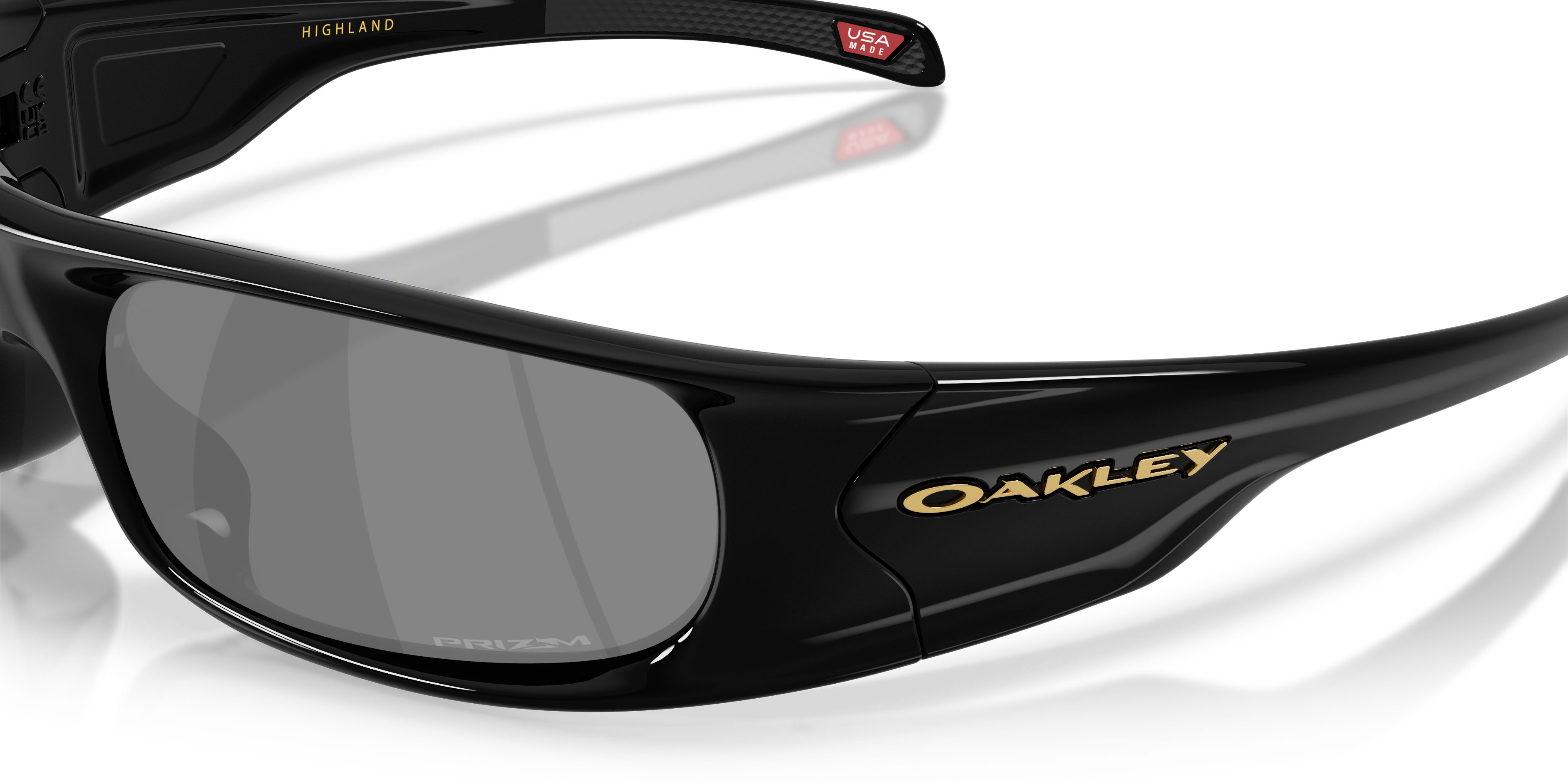 Occhiali da sole sportivi Oakley OO9522 Highland 952201 Nero