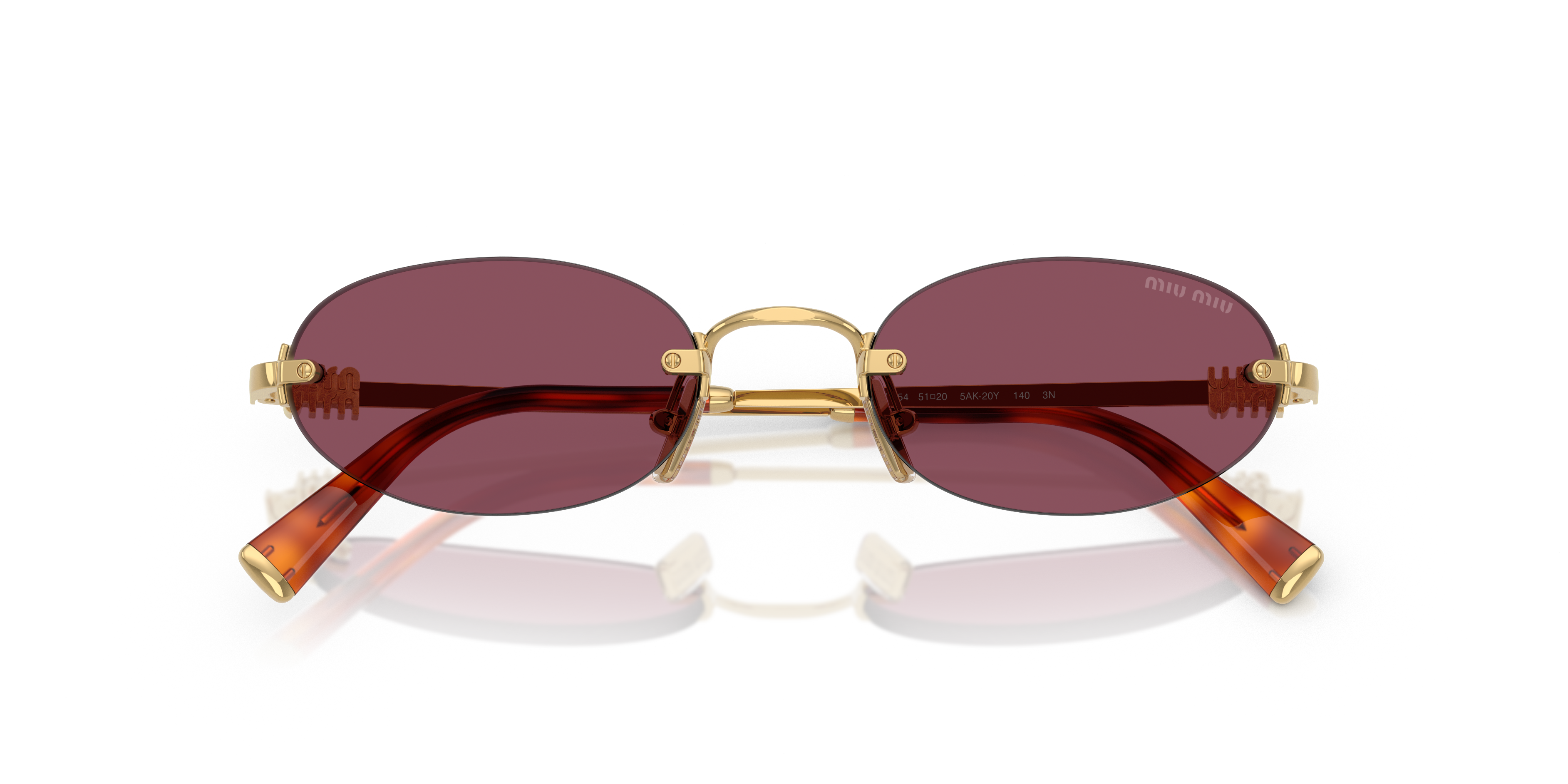 Occhiali da sole Miu Miu MU A54S 5AK20Y Oro