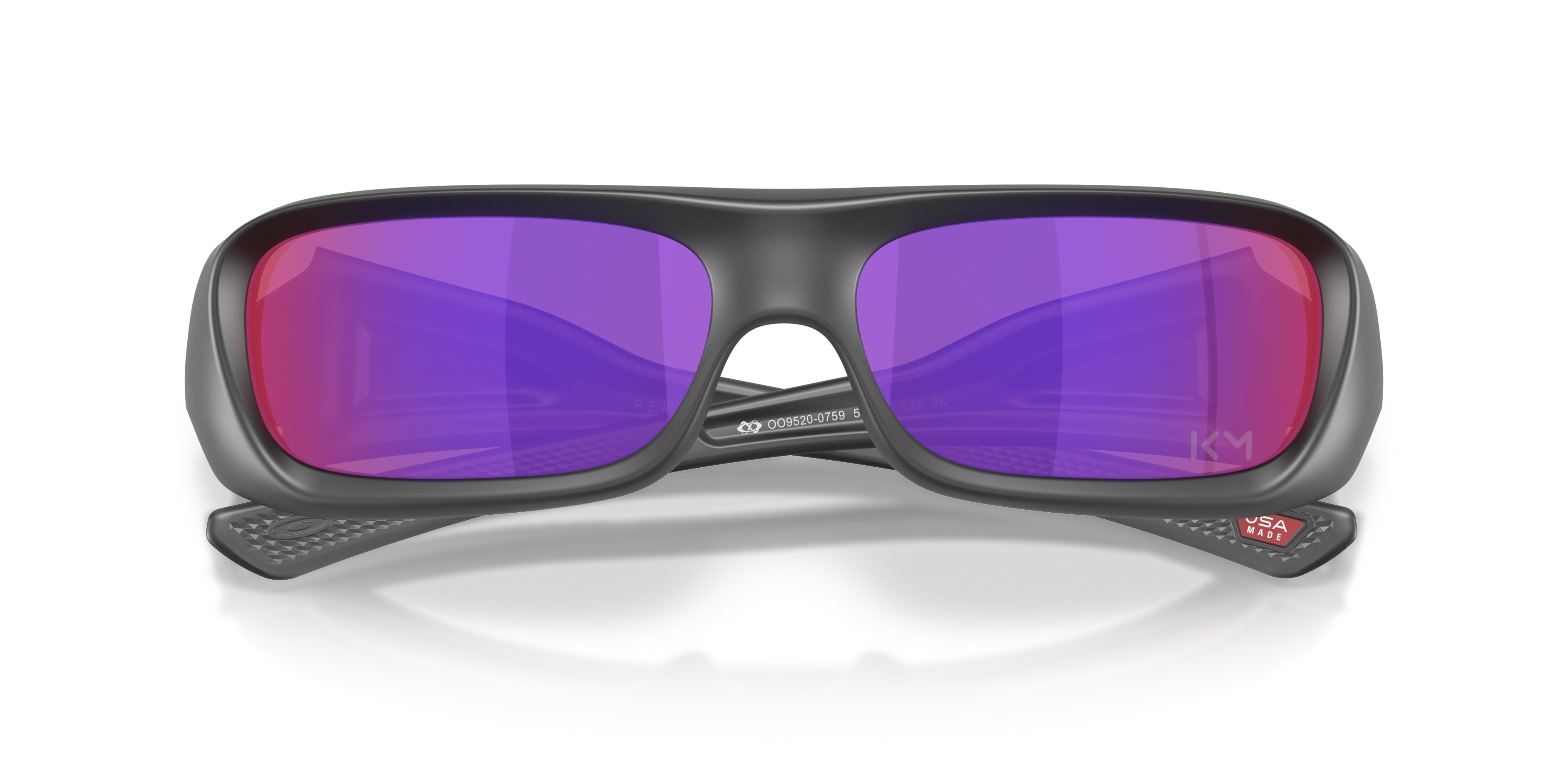 Occhiali da sole sportivi Oakley OO9520 Permian 952007 Black ink opaco