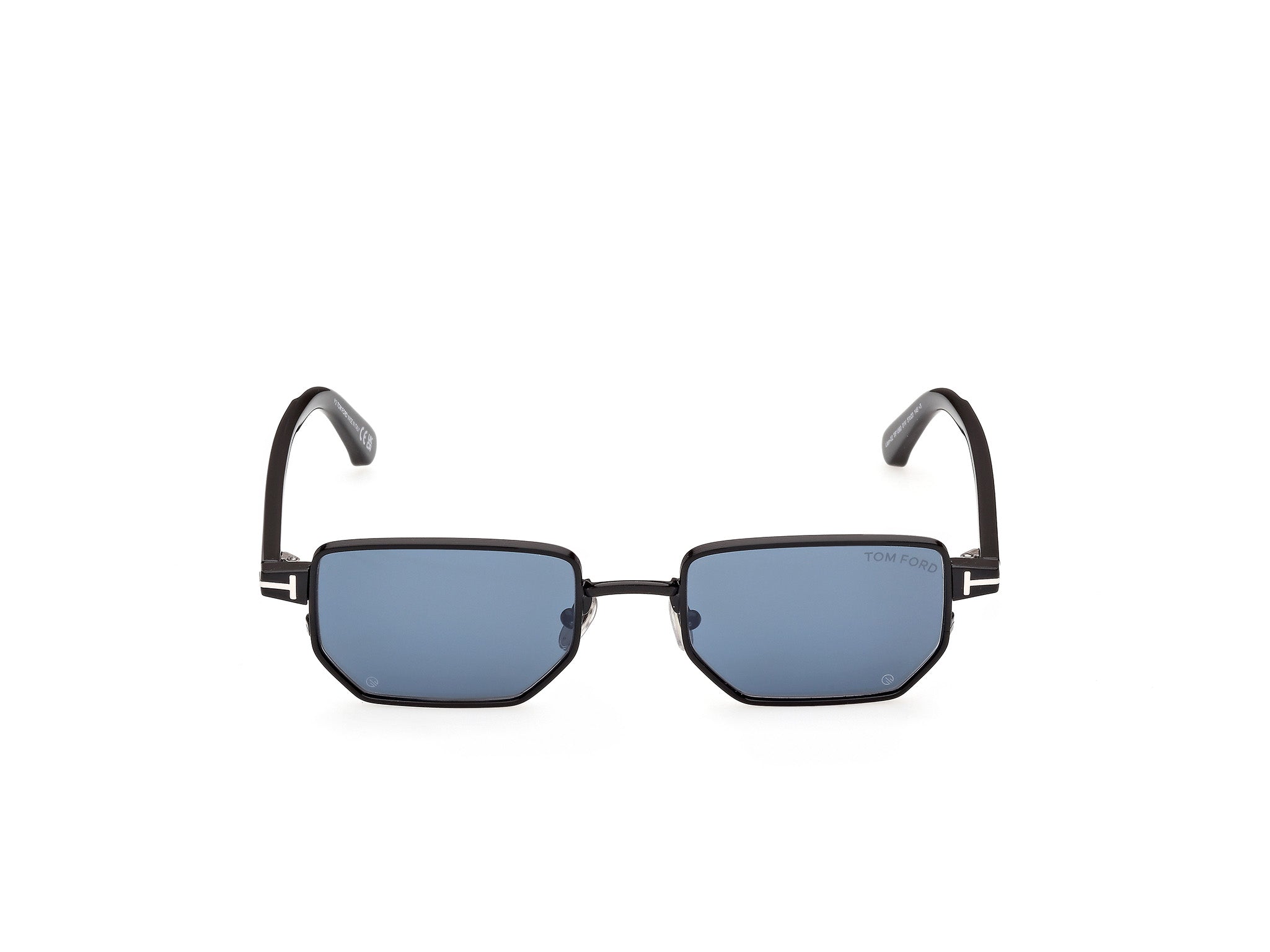 Occhiali da sole da uomo Tom Ford FT1360 LIAM 02 01V Nero Lucido