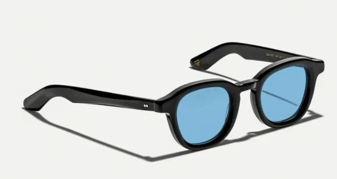 Moscot Dahven Black Celebrity Blue Sunglasses