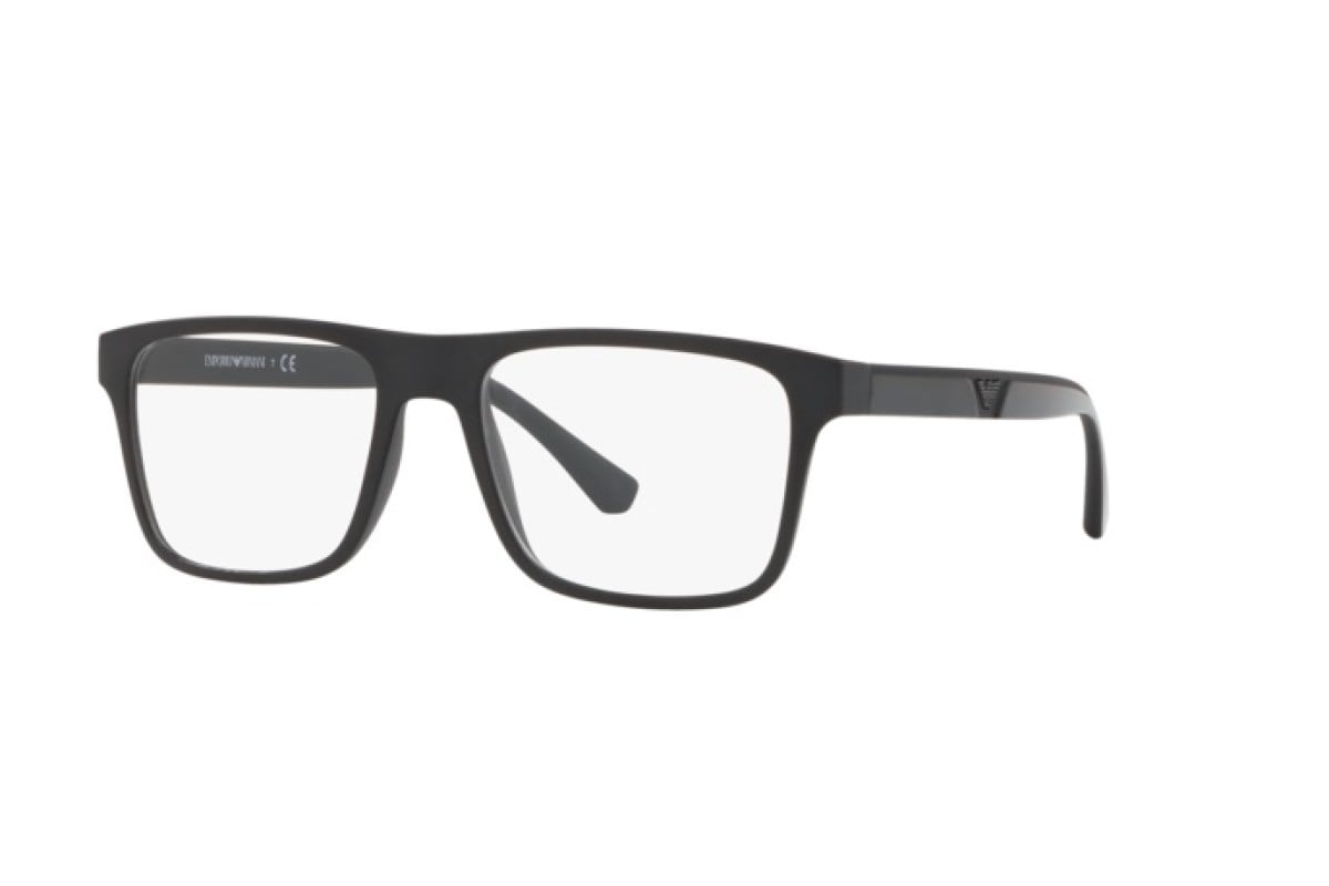 Occhiali da vista con clip-on Emporio Armani EA4115 58011W Nero opaco