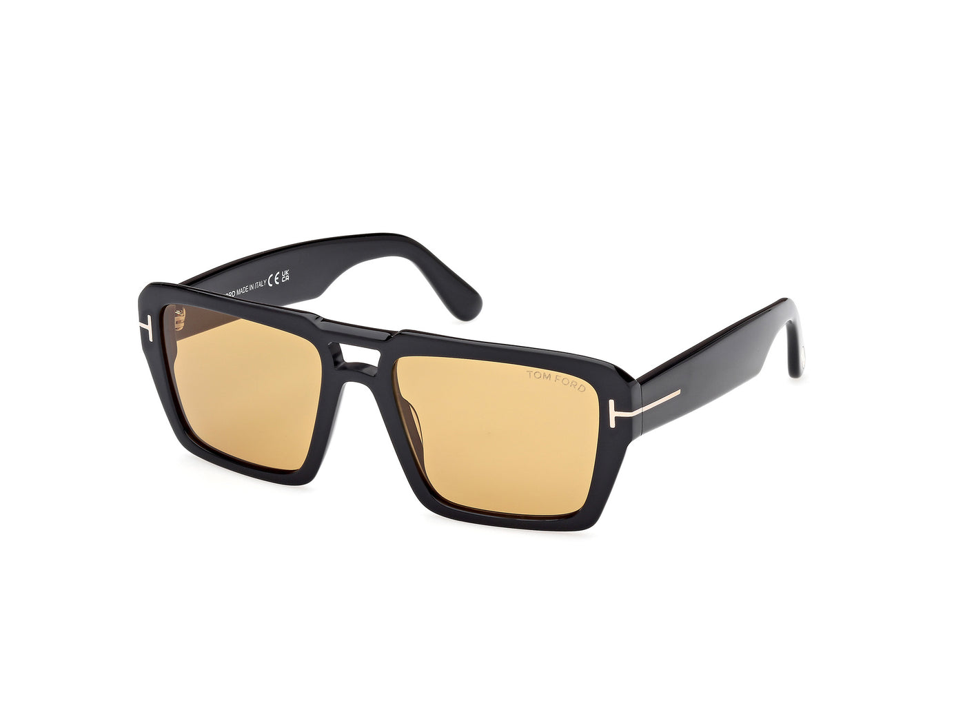 Occhiali da sole da uomo Tom Ford FT1153 REDFORD 01E Nero Lucido