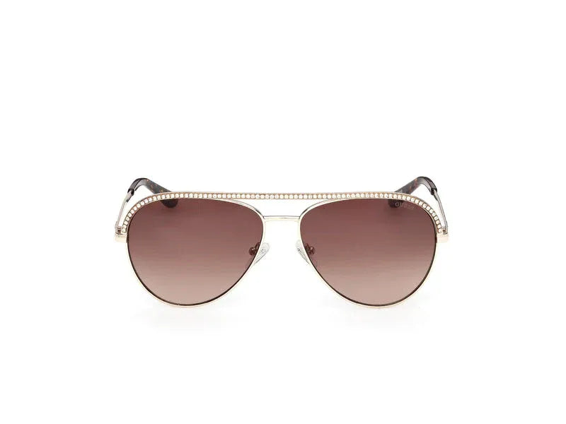 Guess GU00271 32F Shiny Pale Gold Women's Sunglasses