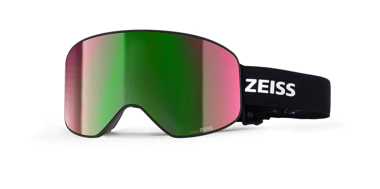 MASQUE DE SKI-SNOWBOARD ZEISS Mod.Interchangeable Noir ML Vert+S.Silver Hydr EUR 205,52 - FR