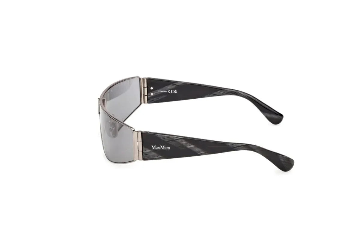 Occhiali da sole da donna MaxMara Space MM0164 14A Rutenio Chiaro Lucido / Corno Nero