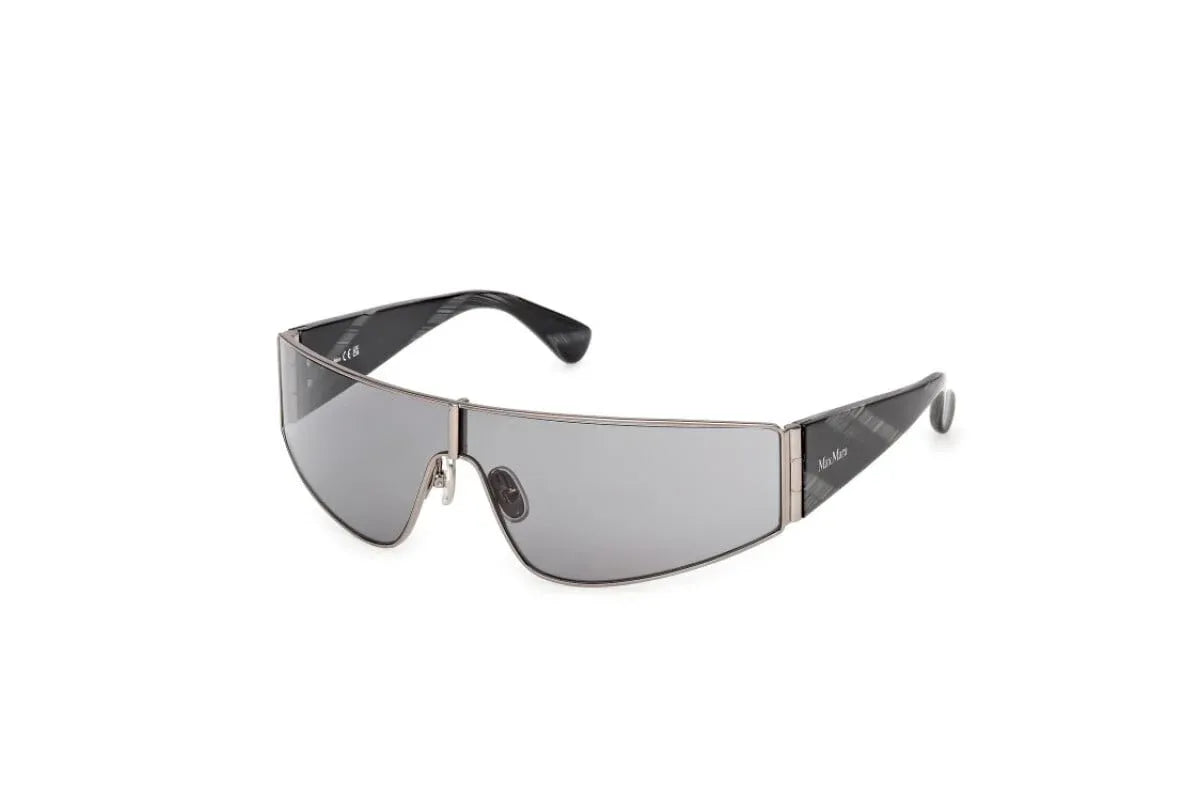 Occhiali da sole da donna MaxMara Space MM0164 14A Rutenio Chiaro Lucido / Corno Nero