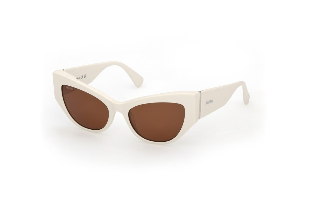 Occhiali da sole da donna MaxMara MM0192 25E Bianco Lucido