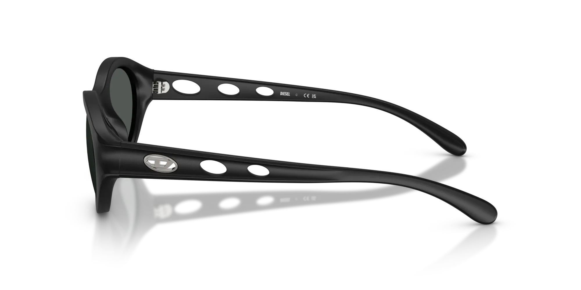 Occhiali da sole da donna Diesel DL3005U 200287 Nero opaco - Pistilleria