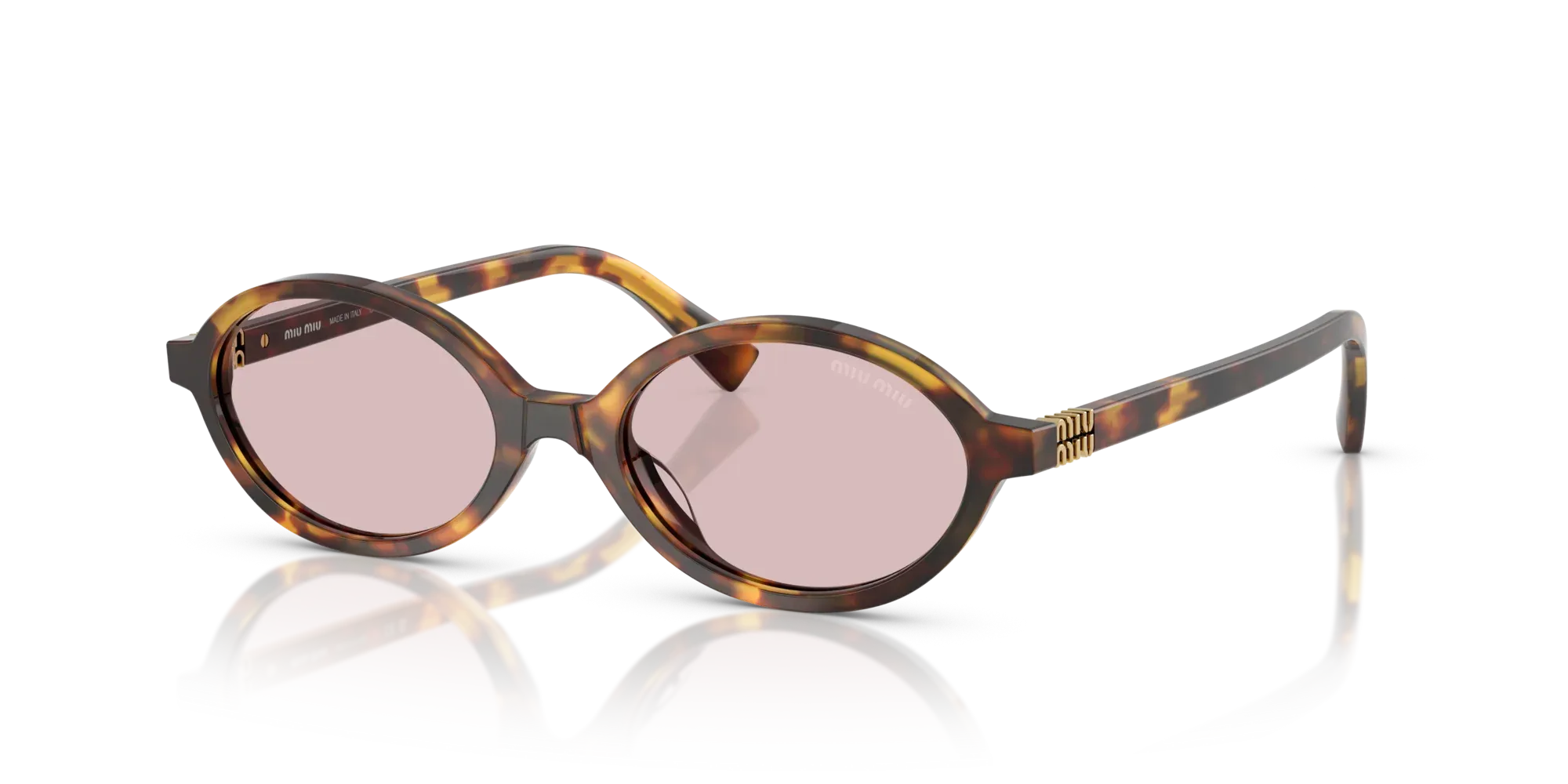 Occhiali da sole da donna Miu Miu MU 04ZS 14L4I0 - Havana miele - Pistilleria