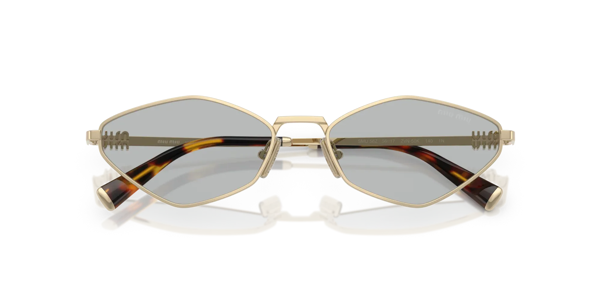 Occhiali da sole da donna Miu Miu MU 56ZS ZVN50K Oro Pallido - Pistilleria