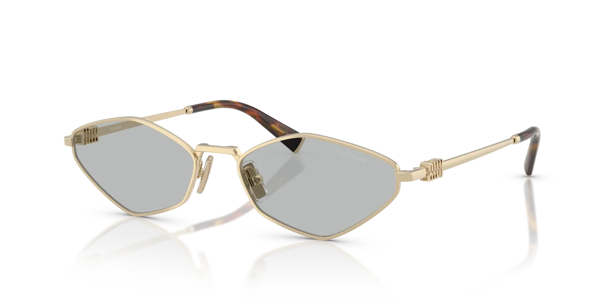 Occhiali da sole da donna Miu Miu MU 56ZS ZVN50K Oro Pallido - Pistilleria