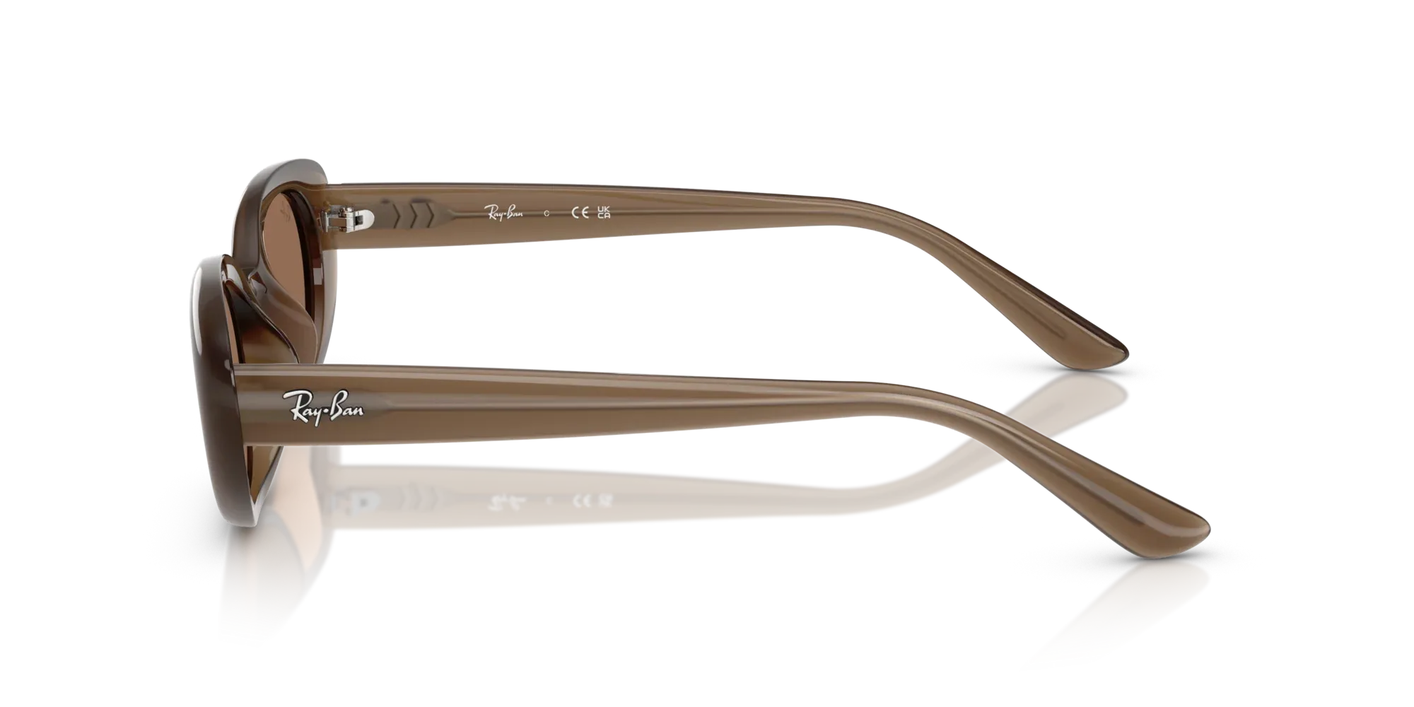 Occhiali da sole da donna Ray-Ban RB4441D 677973 - Marrone opale - Pistilleria