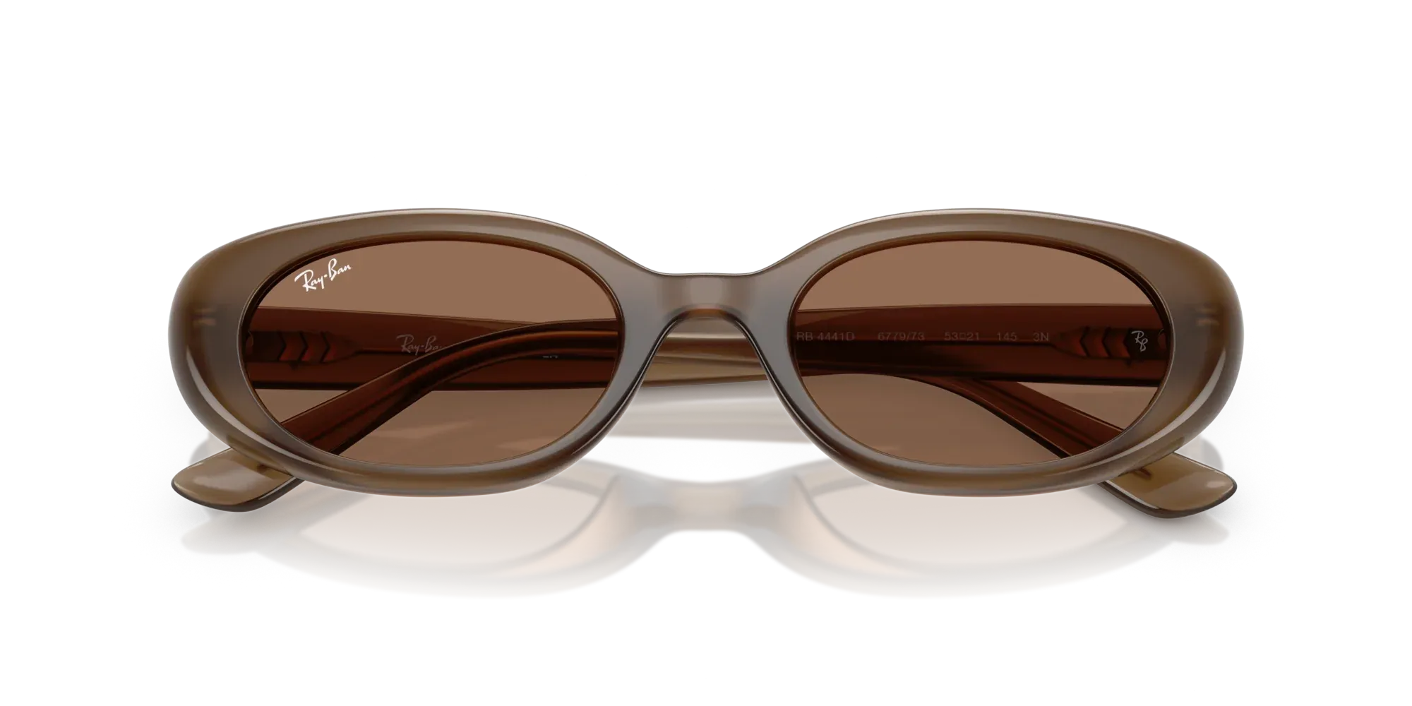 Occhiali da sole da donna Ray-Ban RB4441D 677973 - Marrone opale - Pistilleria