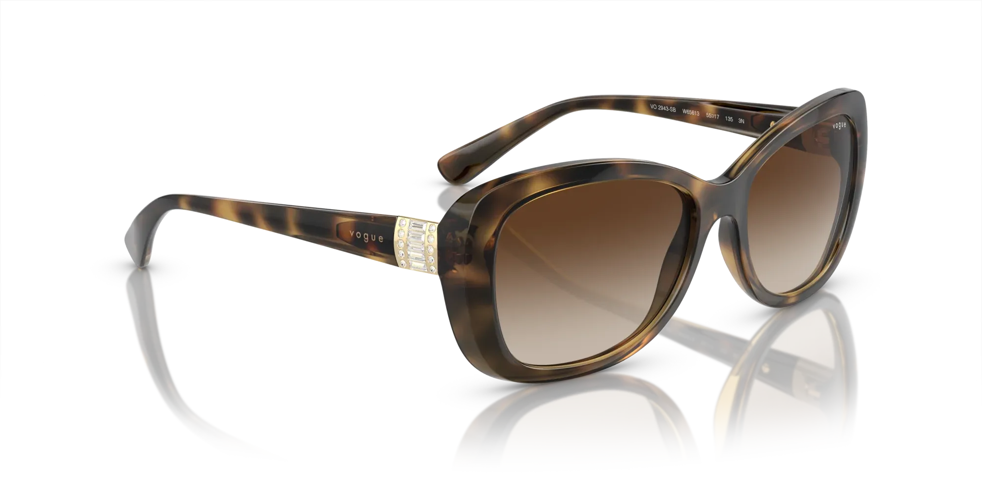 Occhiali da sole da donna Vogue VO2943SB W65613 Havana scuro - Pistilleria