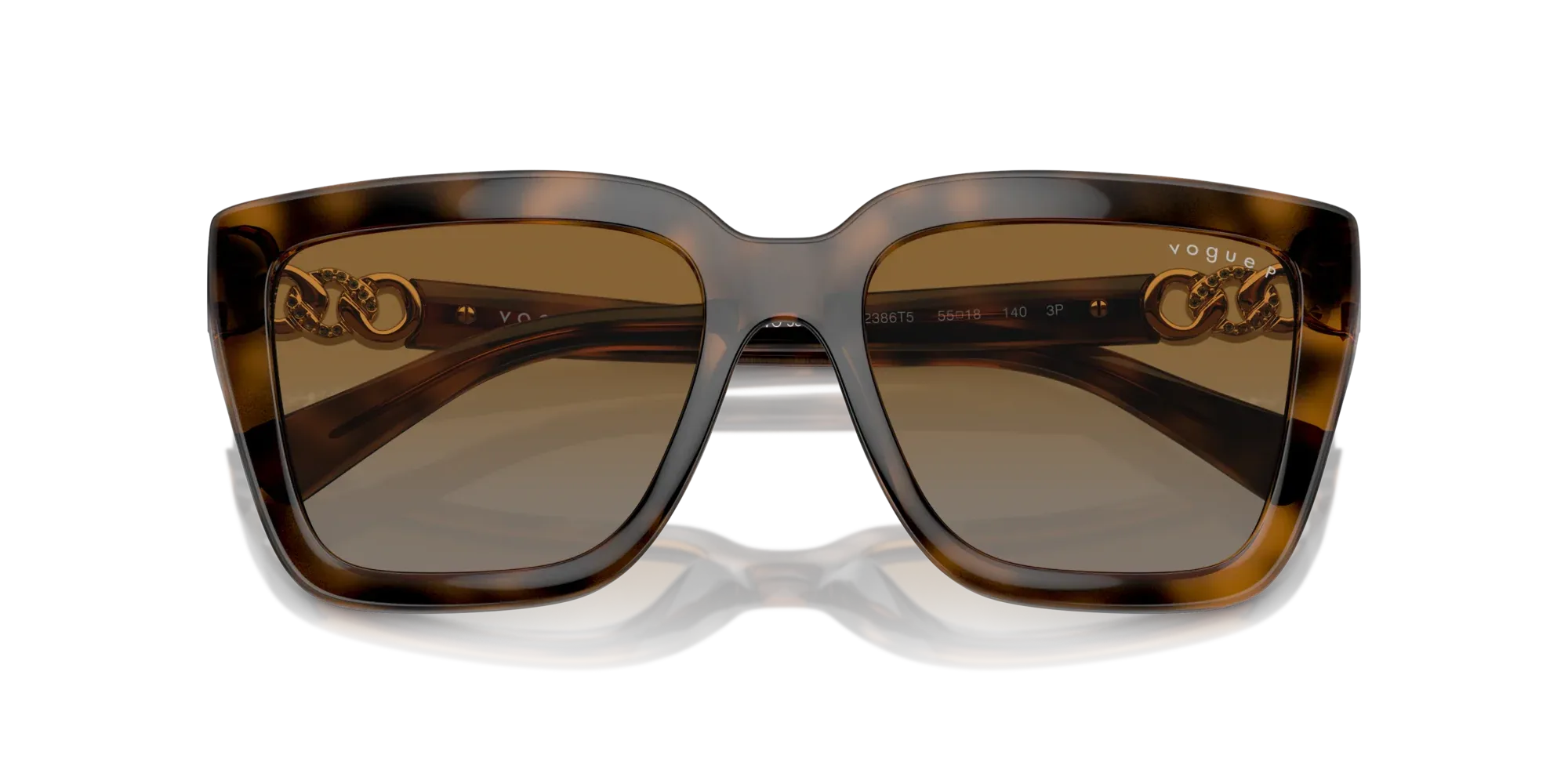 Occhiali da sole da donna Vogue VO5575SB 2386T5 Top havana scuro/marrone chiaro Polarizzati - Pistilleria