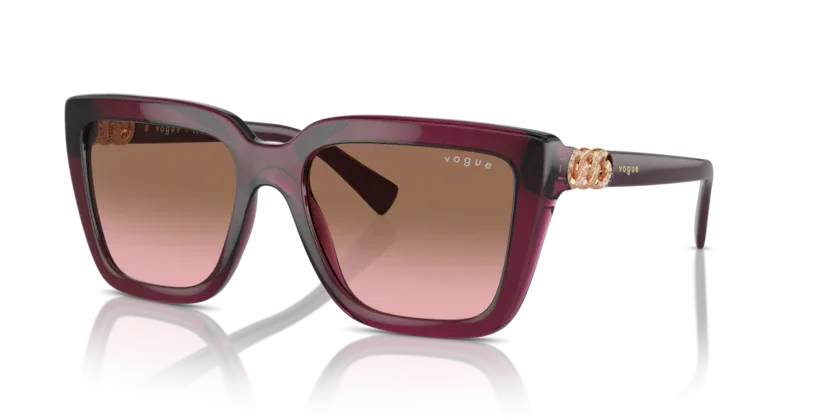 Occhiali da sole da donna Vogue VO5575SB 298914 Rosso ciliegia trasparente - Pistilleria