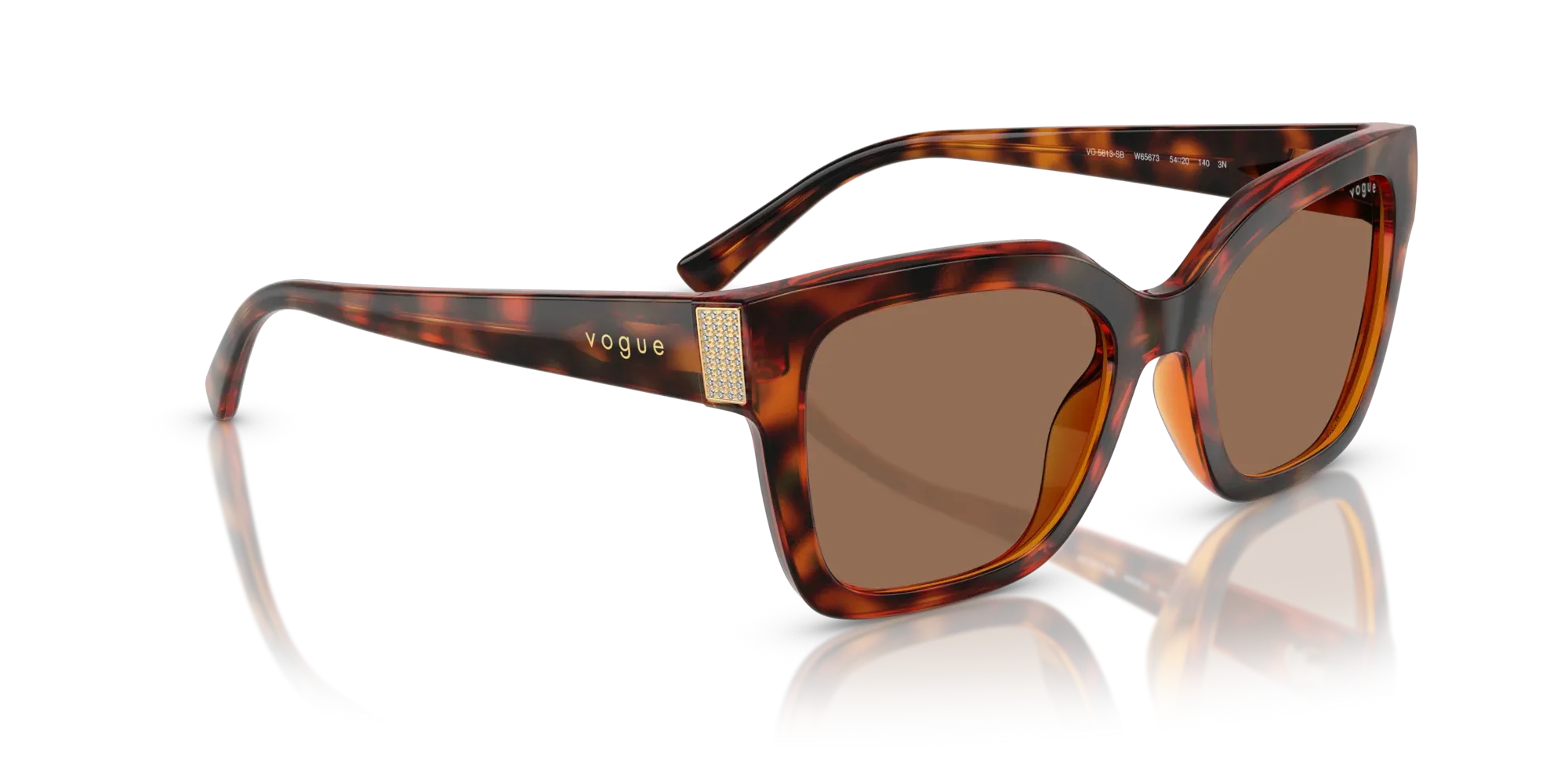 Occhiali da sole da donna Vogue VO5613SB W65673 Havana scuro - Pistilleria