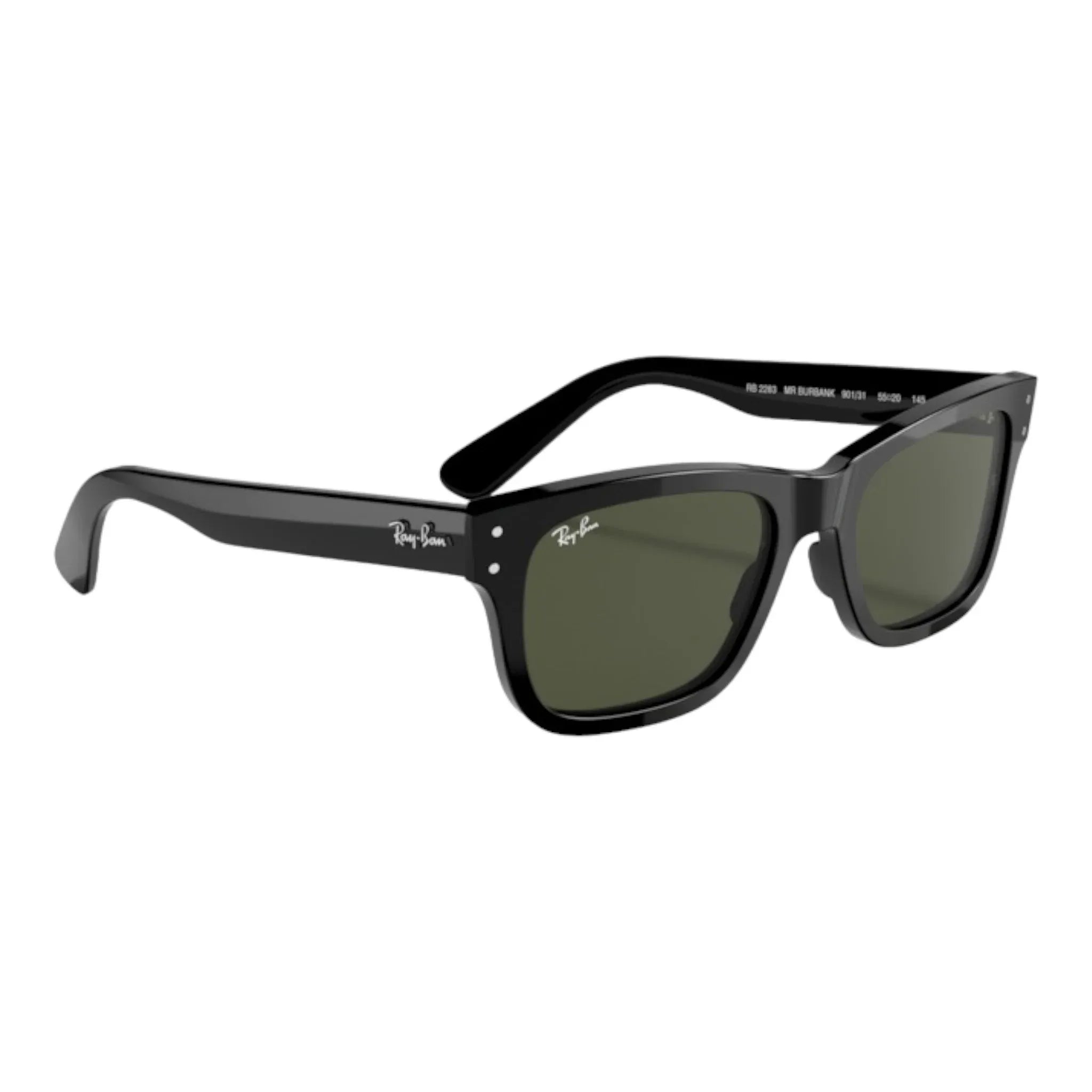 Occhiali da sole da uomo Ray-Ban Mr Burbank RB2283 Black - Pistilleria