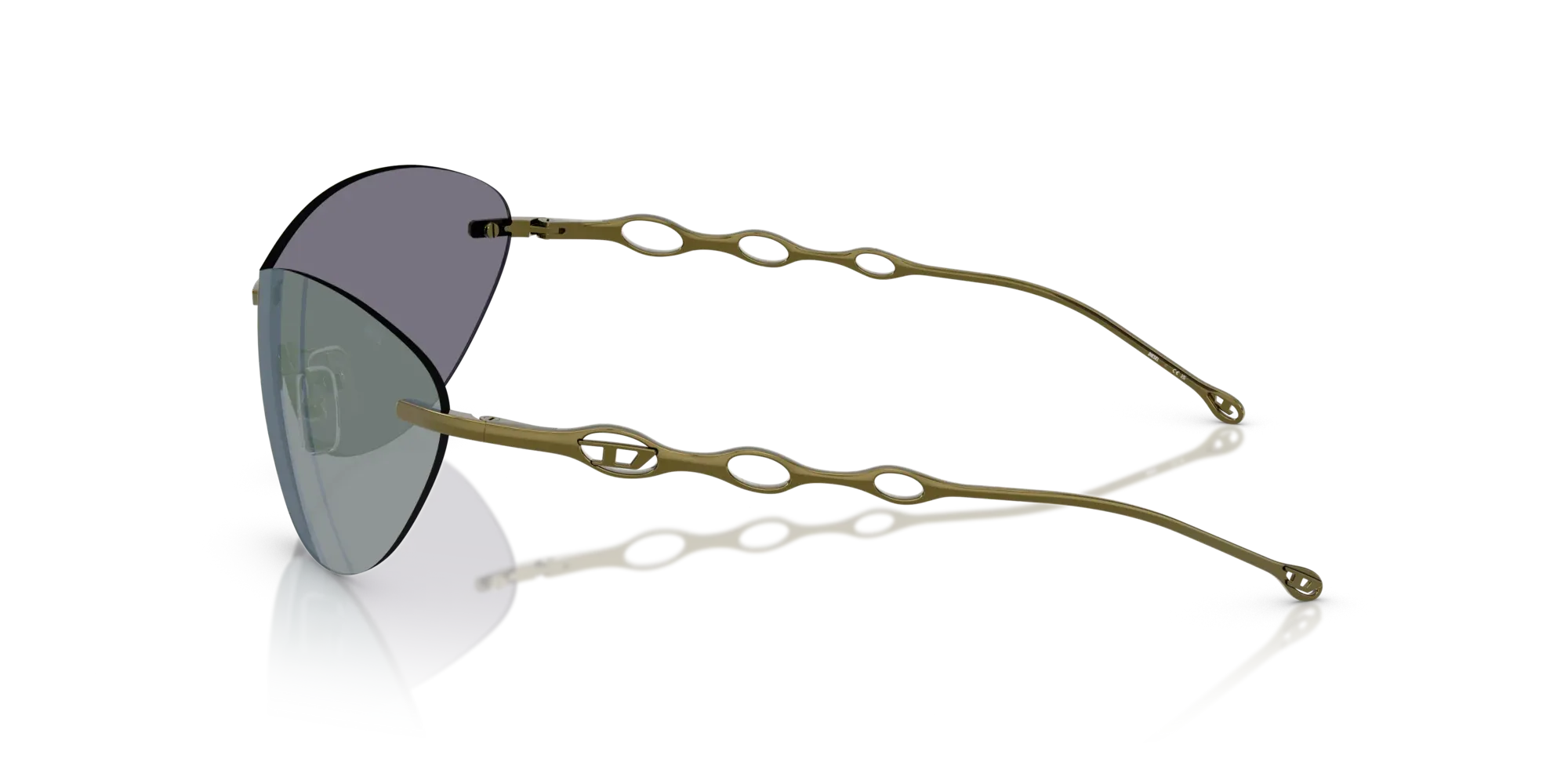 Occhiali da sole Diesel DL1006 114/J2 Verde lucido - Pistilleria