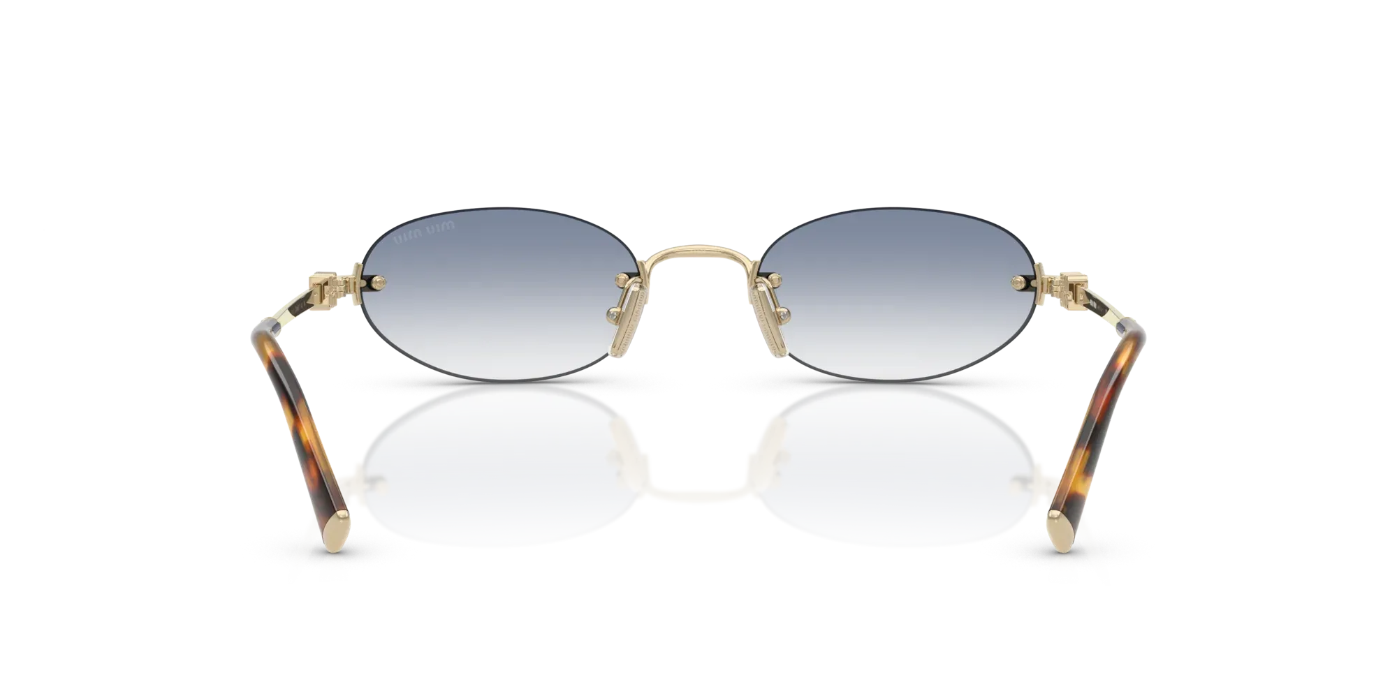 Occhiali da sole Miu Miu MU A54S ZVN80O - Oro pallido - Pistilleria