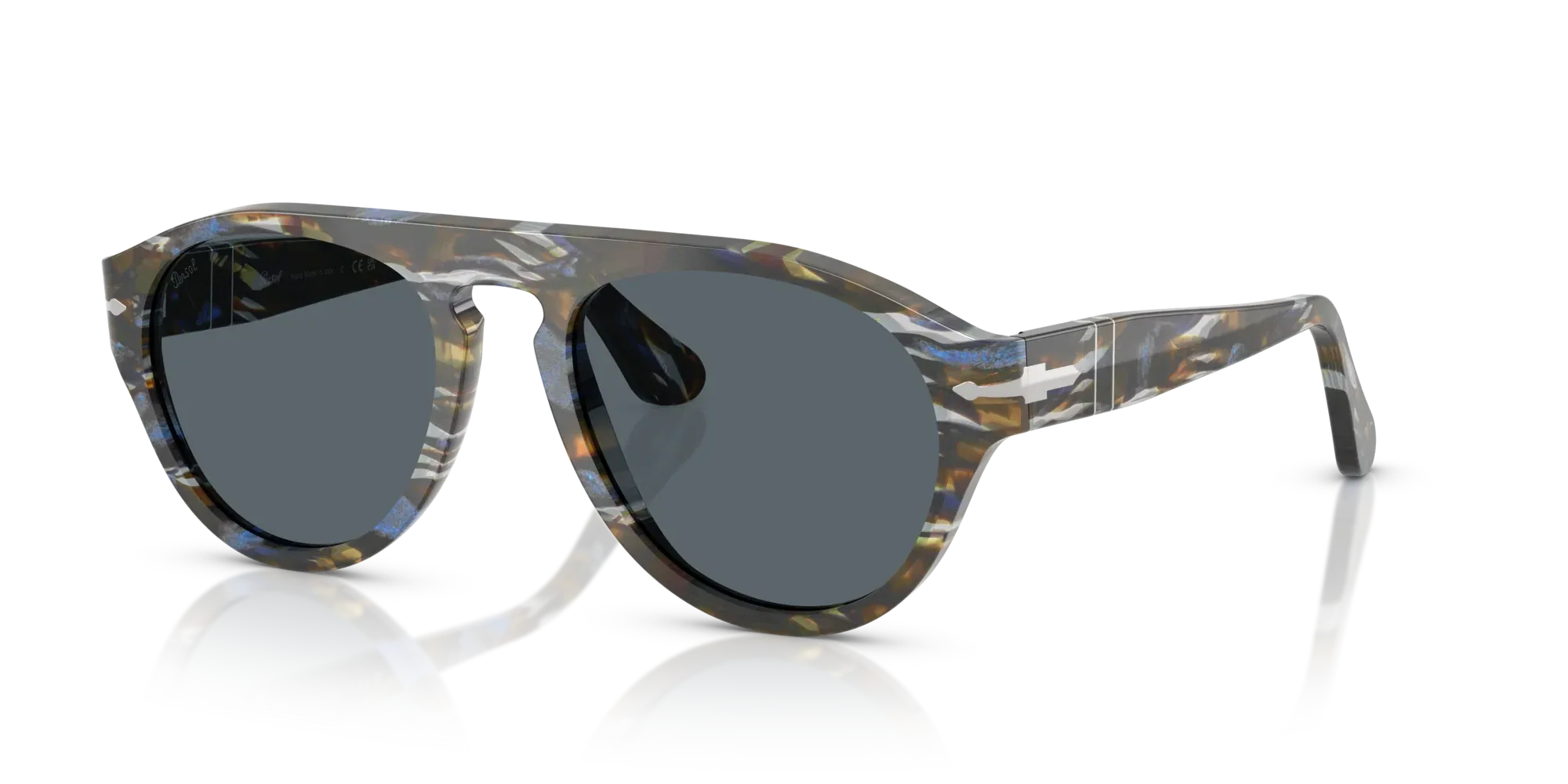 Occhiali da sole Persol PO3370S 1222/R5 - Grigio frost/blu nautical - Pistilleria