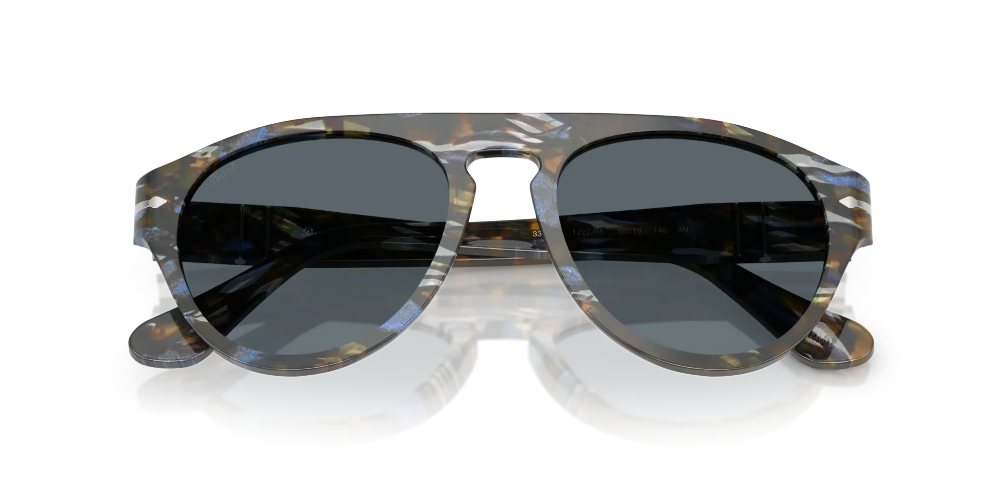 Occhiali da sole Persol PO3370S 1222/R5 - Grigio frost/blu nautical - Pistilleria